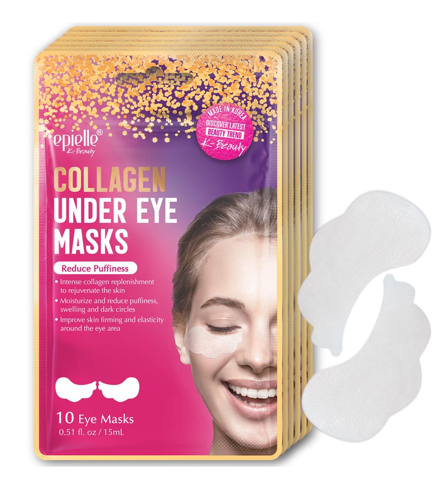 Epielle Collagen Under Eye Mask (60 Sheets) - Dark Circles and Puffiness Reduction for Mother's Day and Teacher Appreciation Gifts - Buy Online on SooperMarket.com