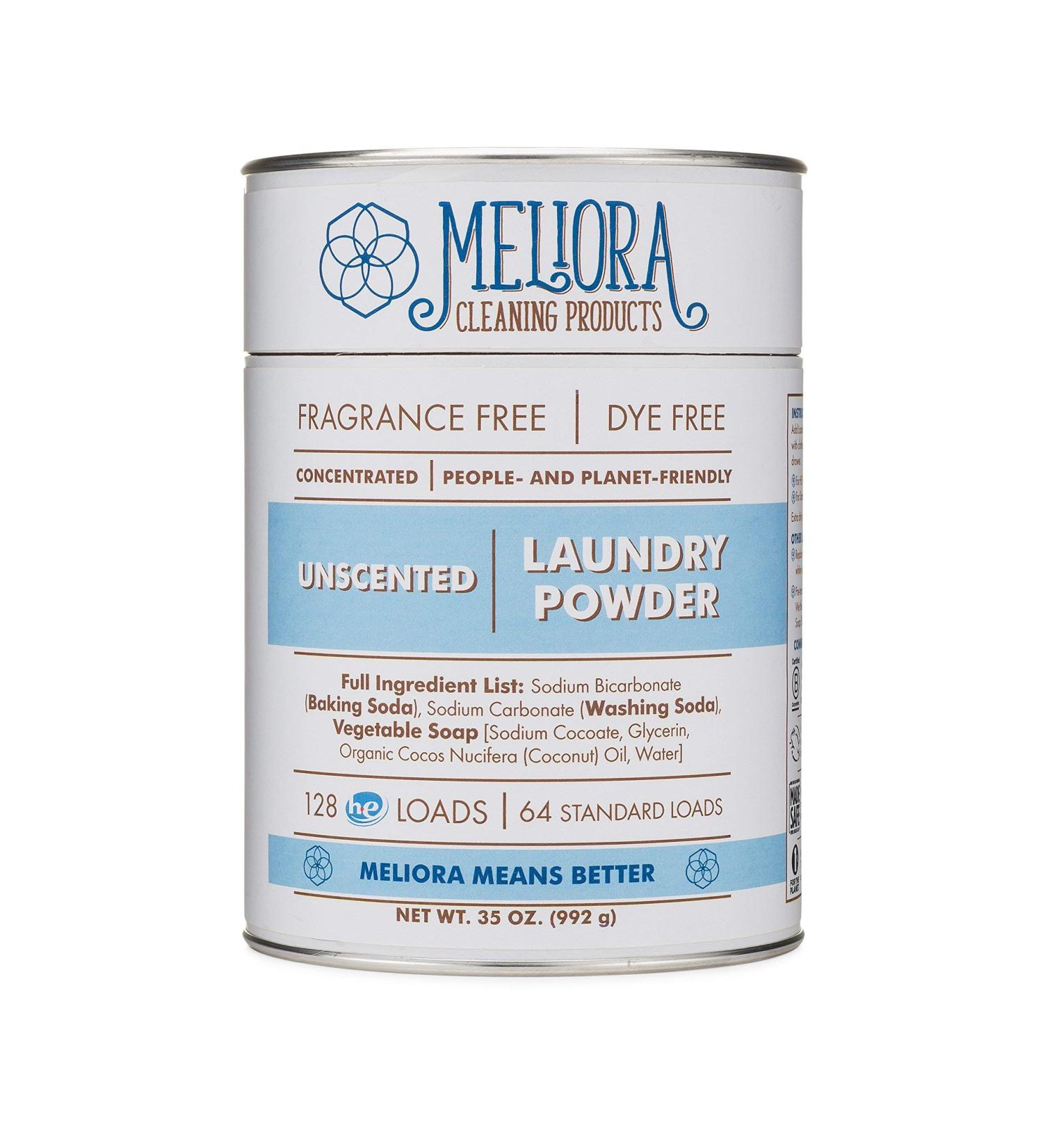 Meliora Cleaning Products Unscented Laundry Powder - 128 HE (64 Standard) Loads - Buy Online on SooperMarket.com