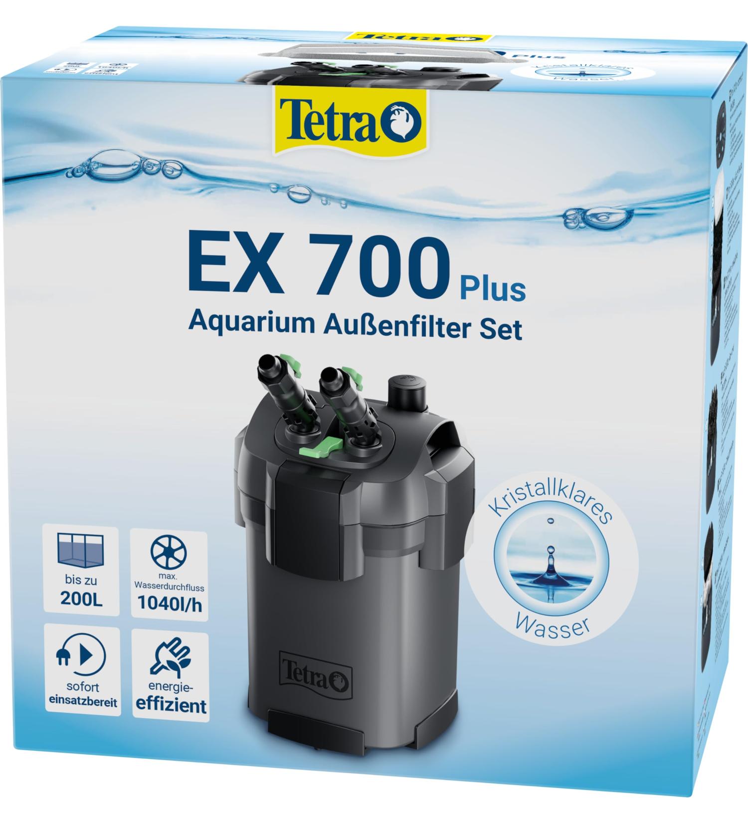 Tetra Aquarium External Filter EX 700 Plus | Powerful Filter for Aquariums Up to 200L | Crystal Clear Water for Fish - Buy Online on SooperMarket.com