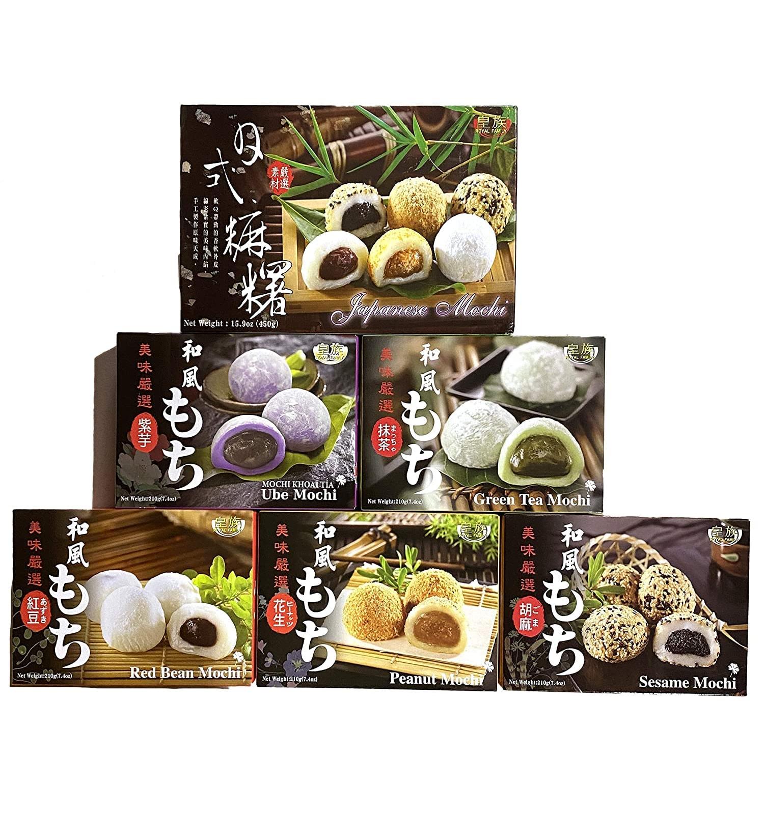 Japanese Mochi Daifuku Assorted Variety Pack - 45 Pieces Sweet Desserts Gift Set by Unha's Asian Snack - Buy Online on SooperMarket.com