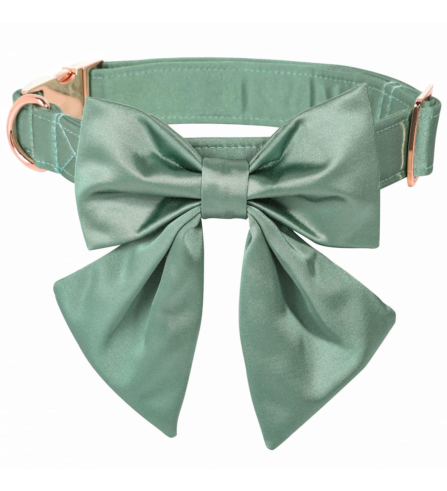 Shop Lionet Paws XL Dog Collar - Comfortable Silk with Removable Fly for Large Dogs (Neck 40-66cm) - Grassy Design - Buy Online on SooperMarket.com