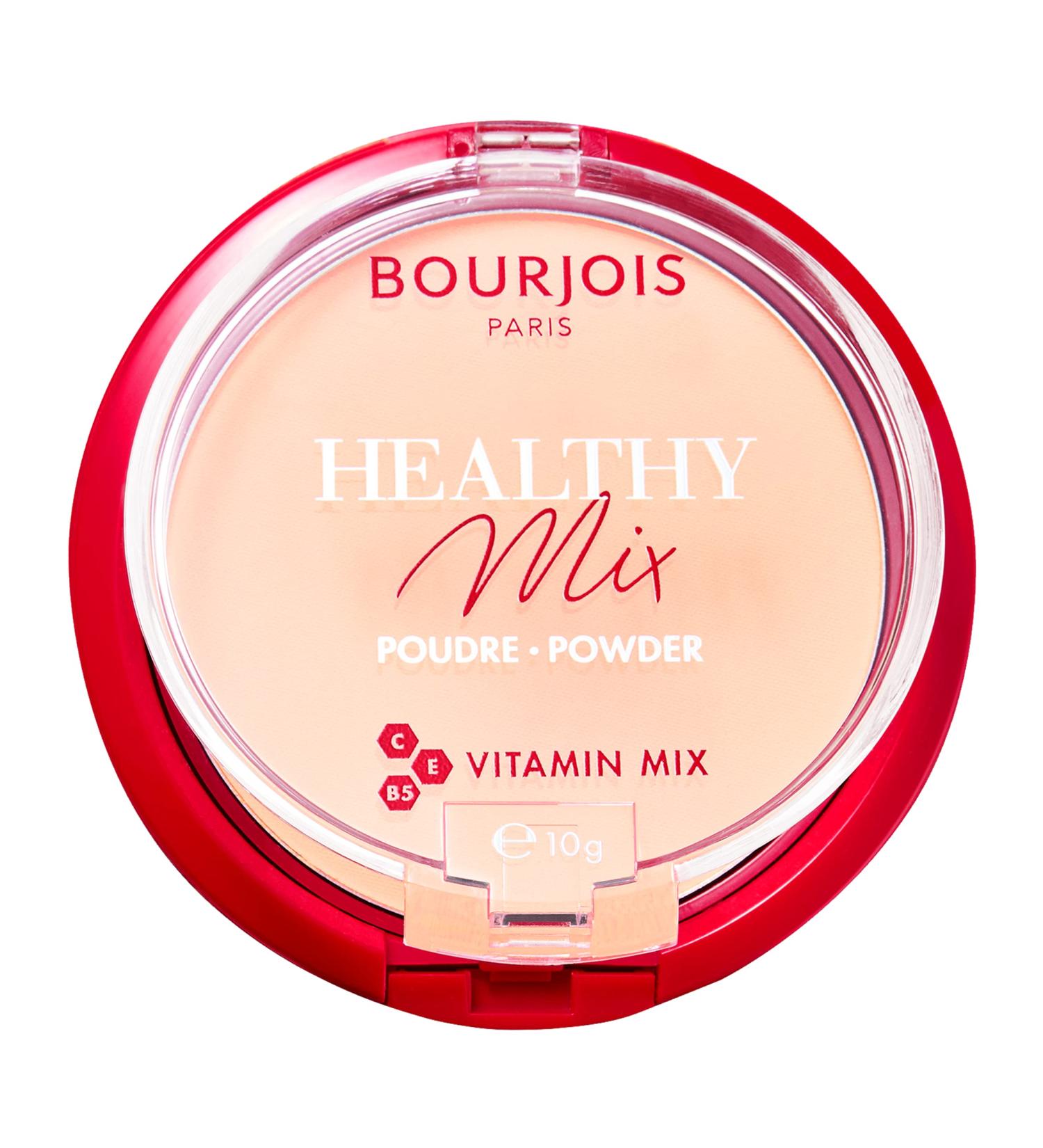 Bourjois Compact Powder Healthy Mix Zero Signs of Fatigue Mattifying and Uniforming Formula with Vitamins A E and B5 001 porcelain 11g