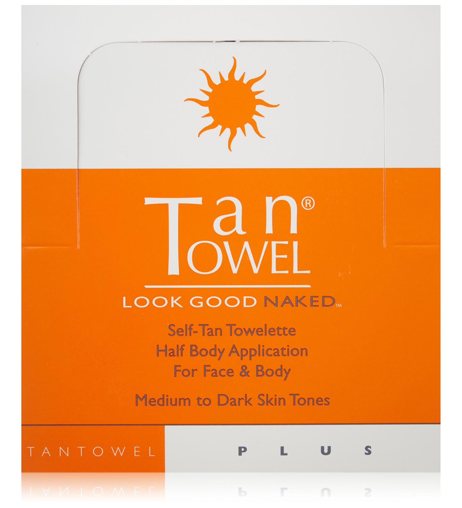 Tan Towel Half Body Plus Self-Tan Towelettes 50 Pack - Natural Sunless Tanning for Radiant Glow - Buy Online on SooperMarket.com