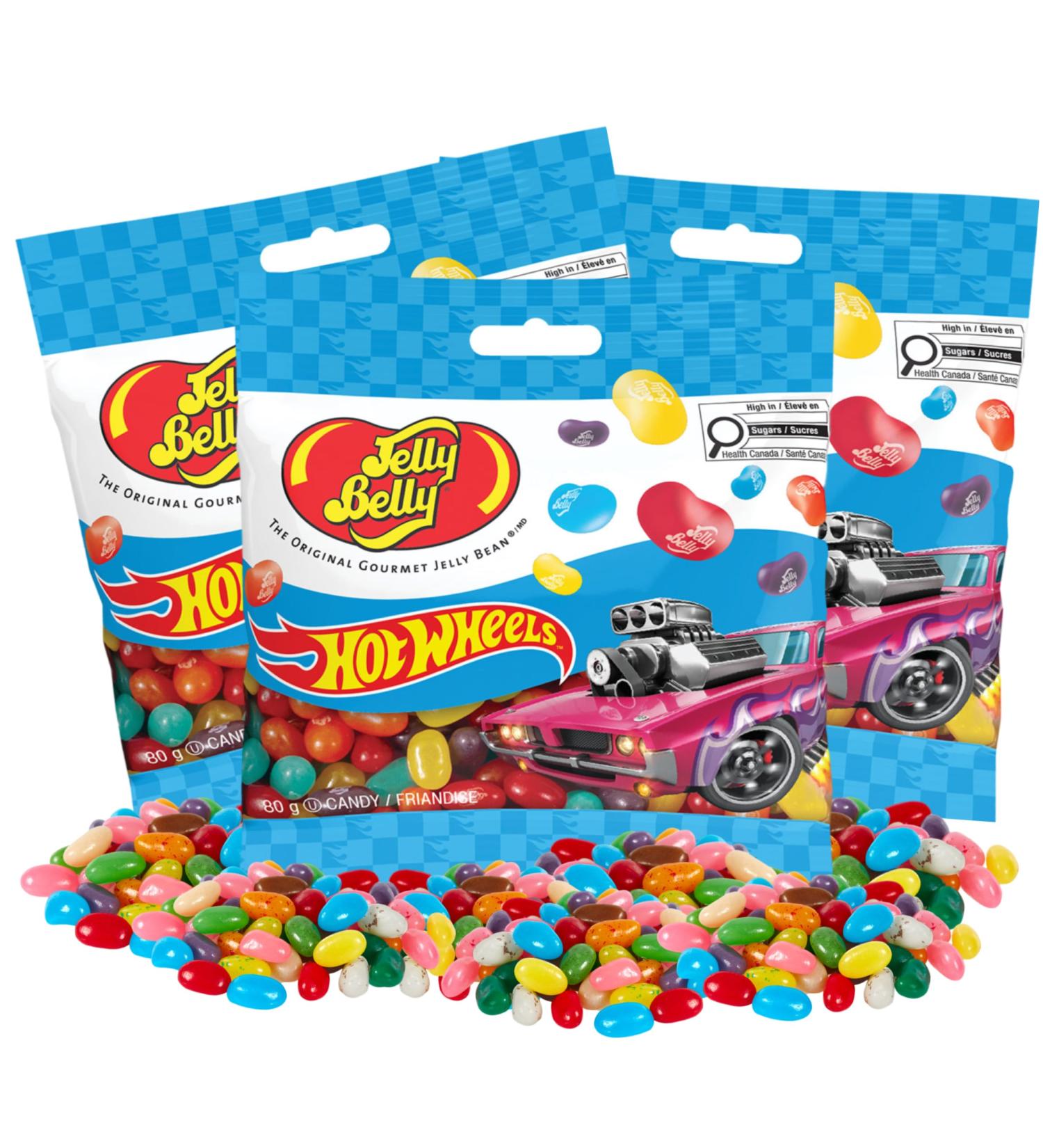 Hot Wheels Jelly Belly 1-pack Jelly Beans (80g) - Made in USA | Burst of Flavor | Gluten-Free | Kosher Certified | Peanut-Free | Kid Candy for Holidays Valentine easter candy jelly beans Assorted - Buy Online on SooperMarket.com