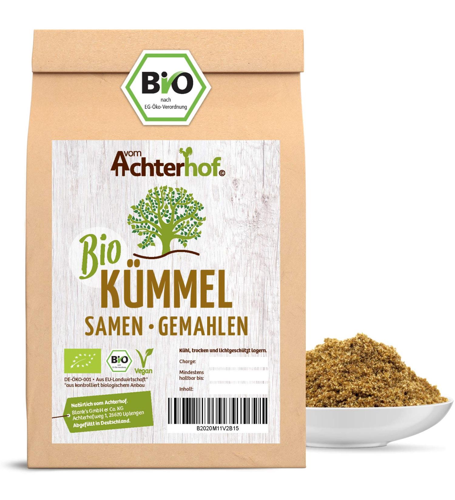 Organic Caraway Powder - 250g Ground Caraway Seeds | Achterhof - International Shipping - Buy Online on SooperMarket.com