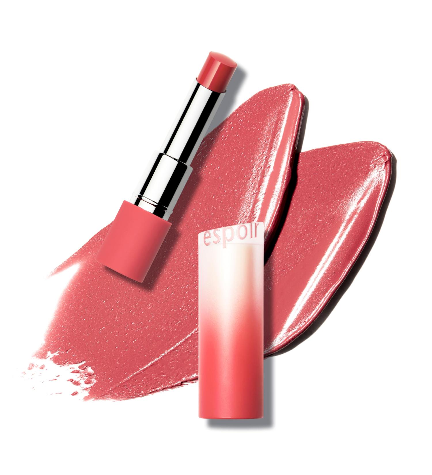 Espoir Lipstick #5 Rosy Fuzzy - Long-Lasting Matte Color | Airy Velvet Texture | Cruelty-Free Korean Lip Makeup | 0.1oz - Buy Online on SooperMarket.com