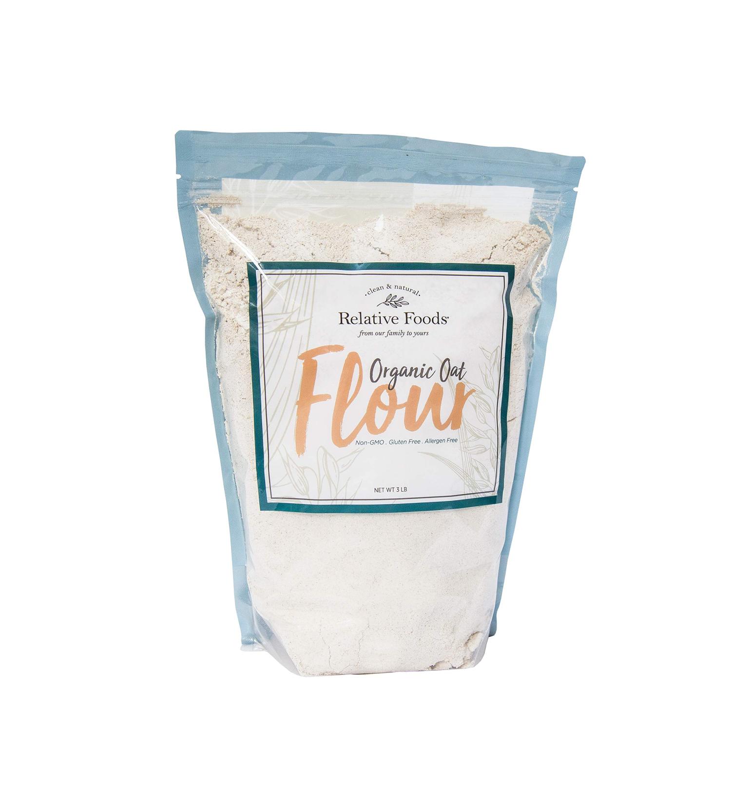 Relative Foods Organic Oat Flour 3 lbs - Gluten Free & Additive-Free - Buy Online on SooperMarket.com