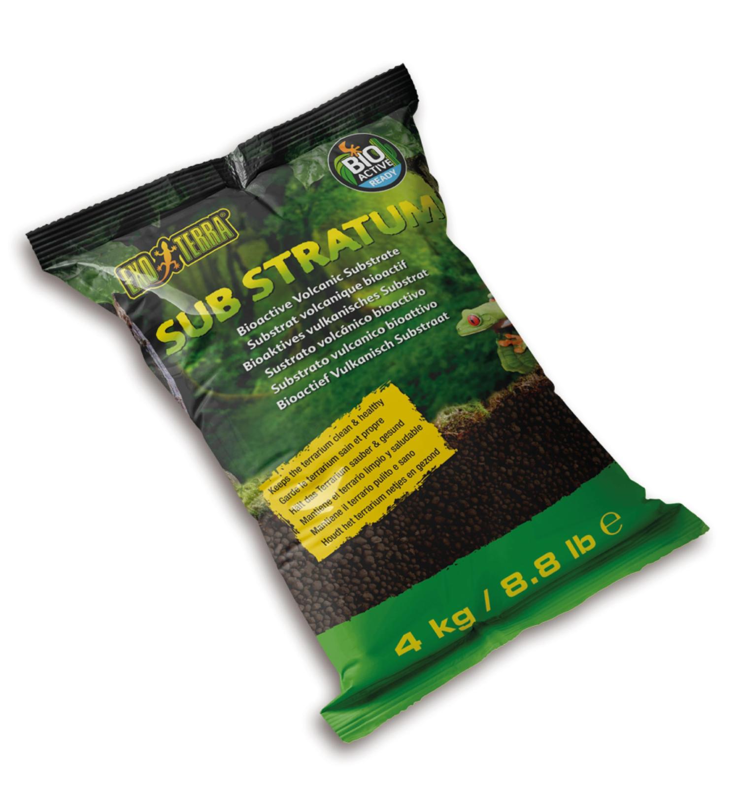 Exo Terra Bioactive Vulcan Substrate 4kg - Premium Terrarium Sub Stratum for Clean & Healthy Habitats - Buy Online on SooperMarket.com