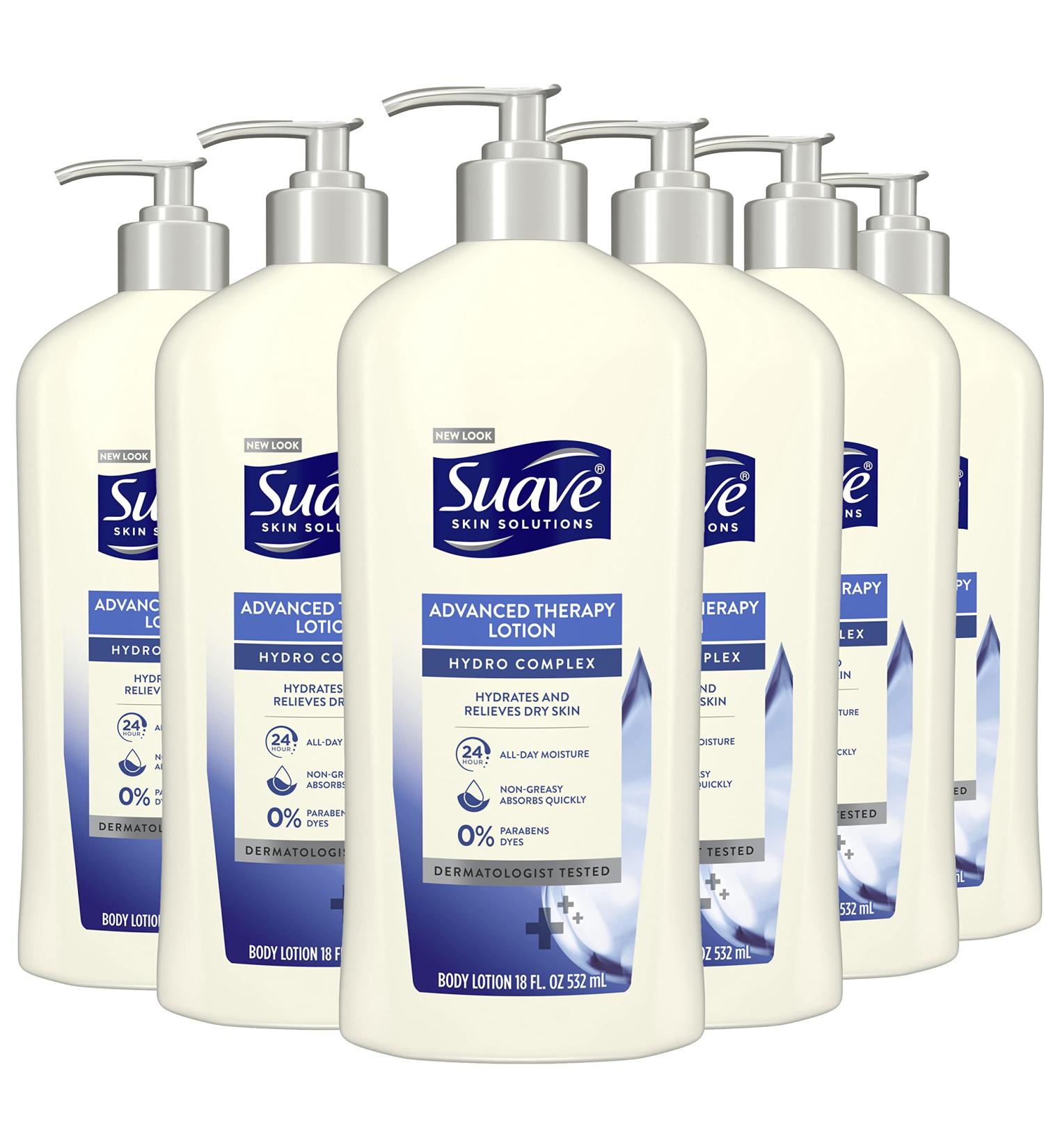 Suave Skin Solutions Body Lotion Advanced Therapy 18 Fl Oz - Pack of 6 - Buy Online on SooperMarket.com