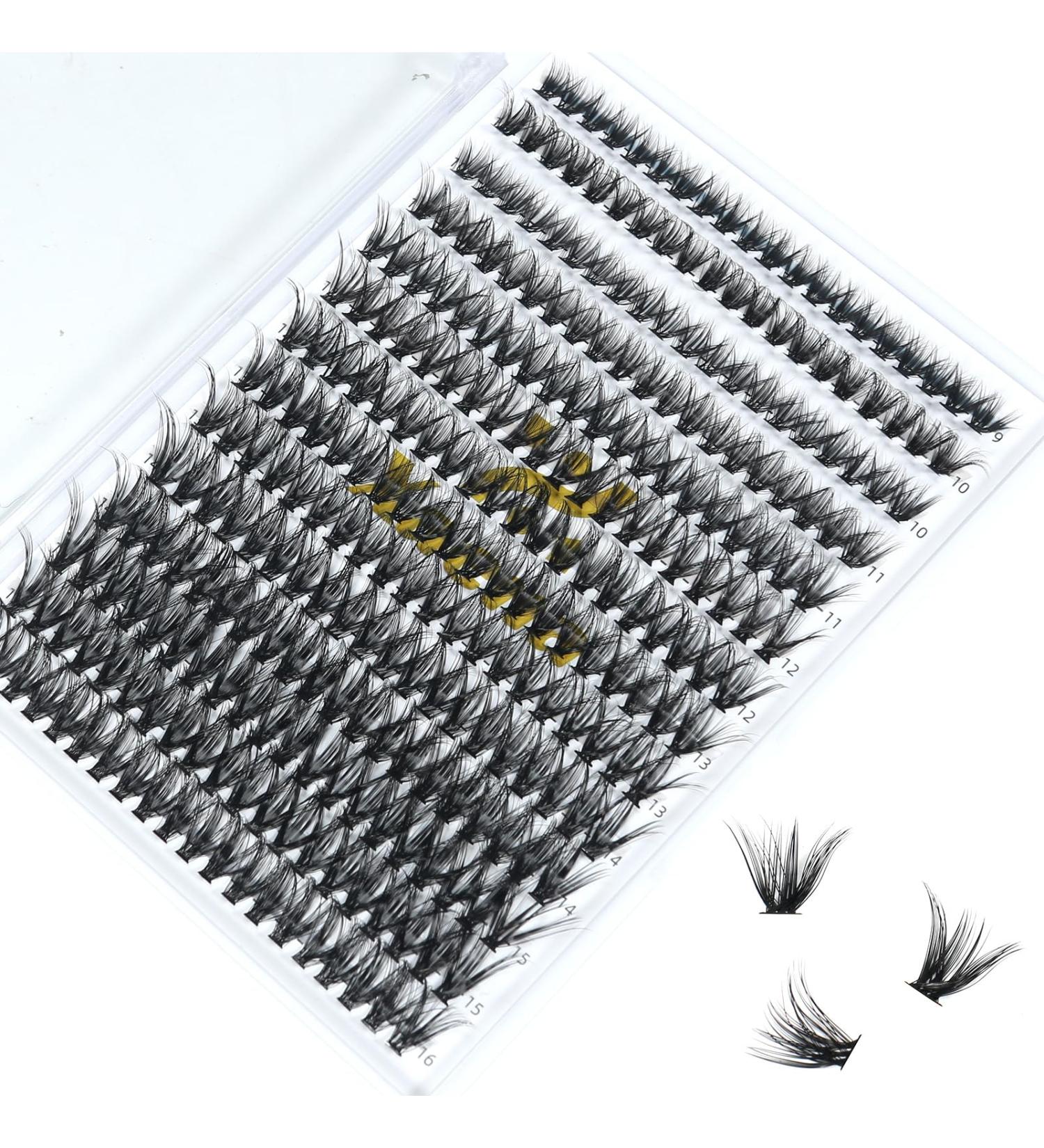 Xaena 280pcs 40D-0.07 D-MIX Individual Cluster Lashes - Soft DIY Eyelash Extensions & Bottom Lashes Pack - Buy Online on SooperMarket.com