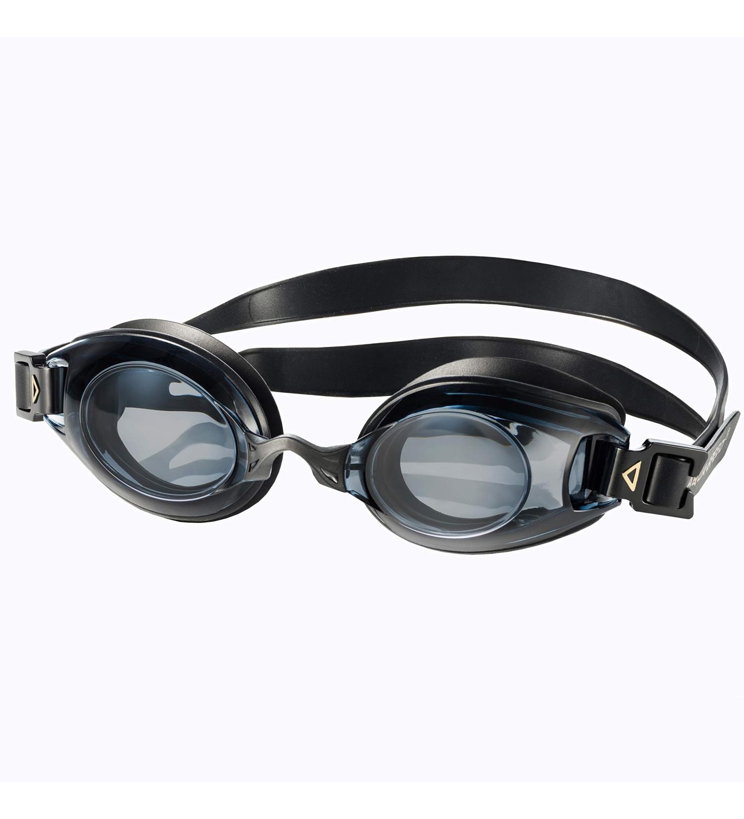 Aqua Speed Prescription Swimming Goggles - Lumina Black Tinted for Myopia | Custom Dioptries for Adults - Buy Online on SooperMarket.com