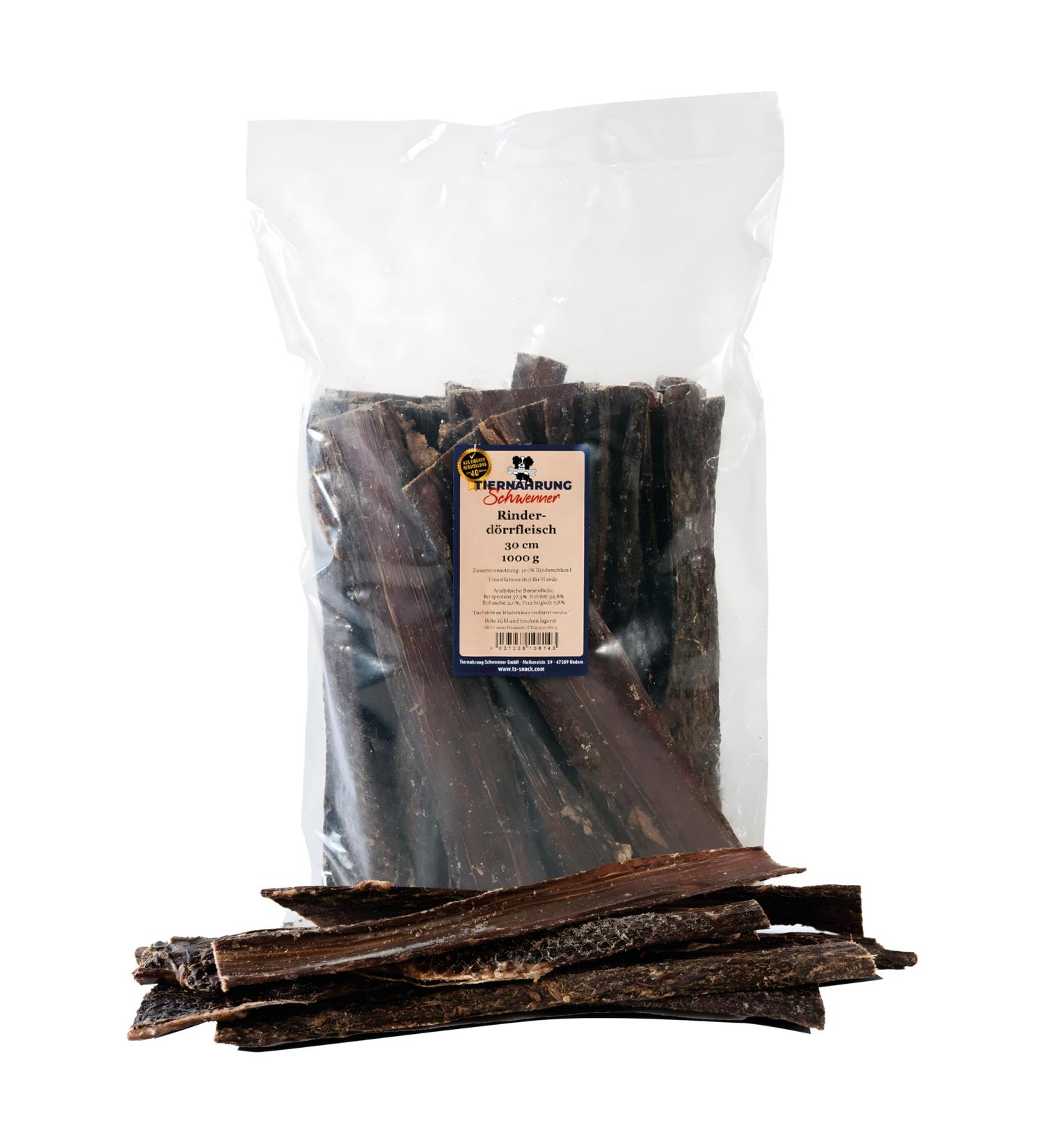 Schwenner Beef Jerky for Dogs - Delicious 1000g Chew Sticks | Premium Dried Meat Treats for Dogs - Buy Online on SooperMarket.com