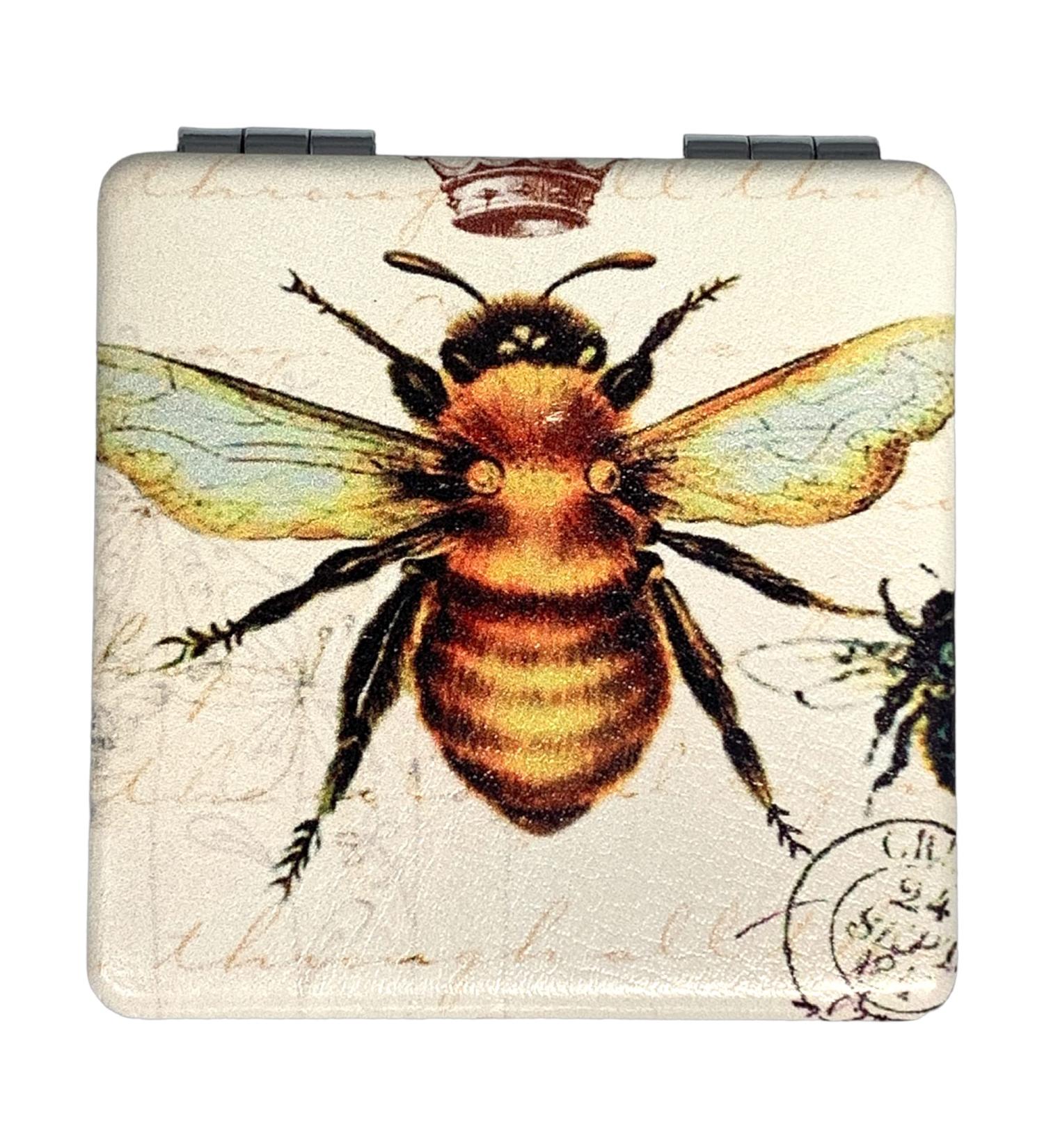 Meta Title: Value Arts Imperial French Honey Bee Purse Compact Travel Makeup Mirror and Magn - Buy Online on SooperMarket.com