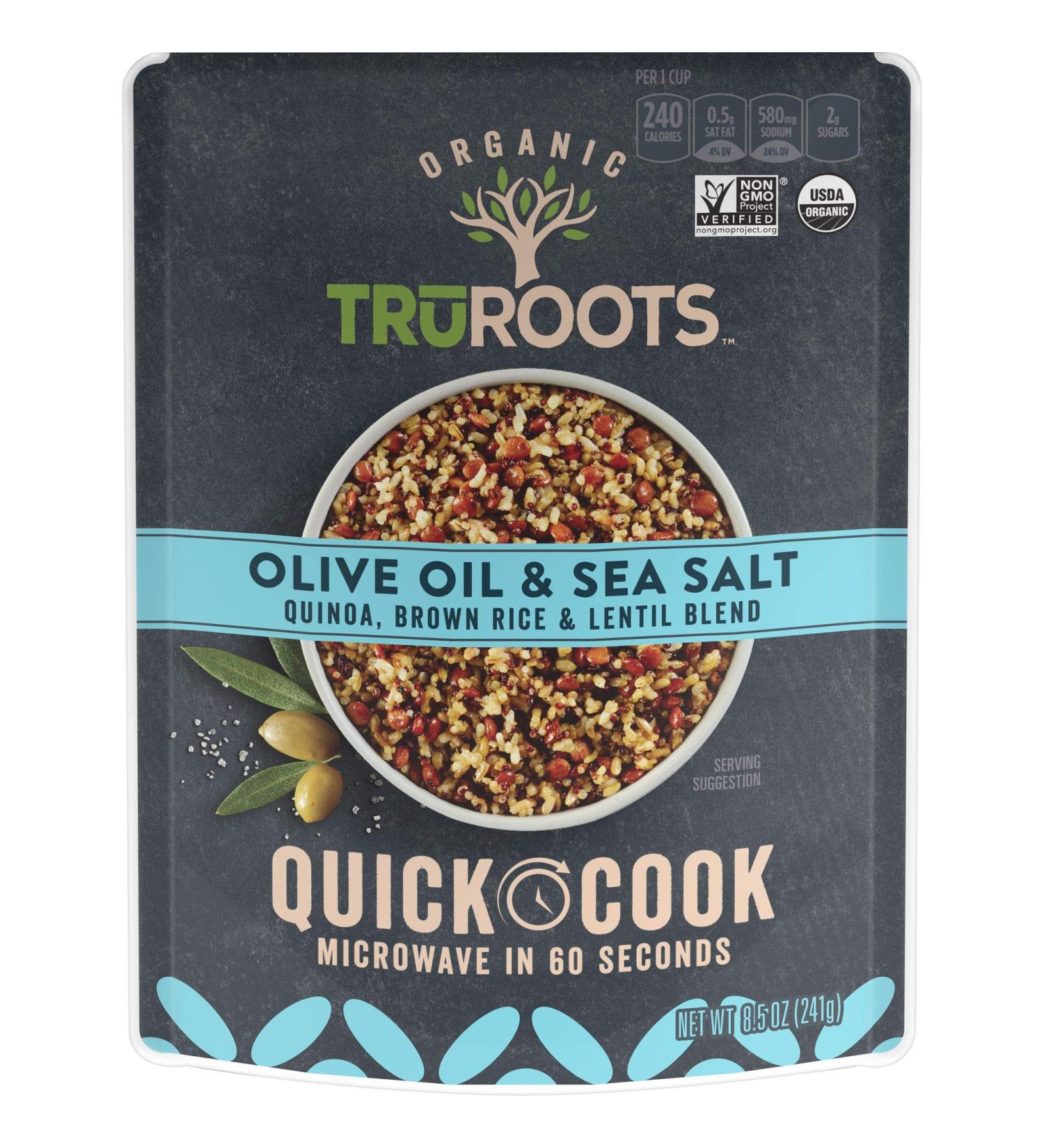TruRoots Organic Quinoa, Brown Rice & Lentil Blend - Quick Cook 8.5 oz, Pack of 8, USDA Organic, Non-GMO - Buy Online on SooperMarket.com