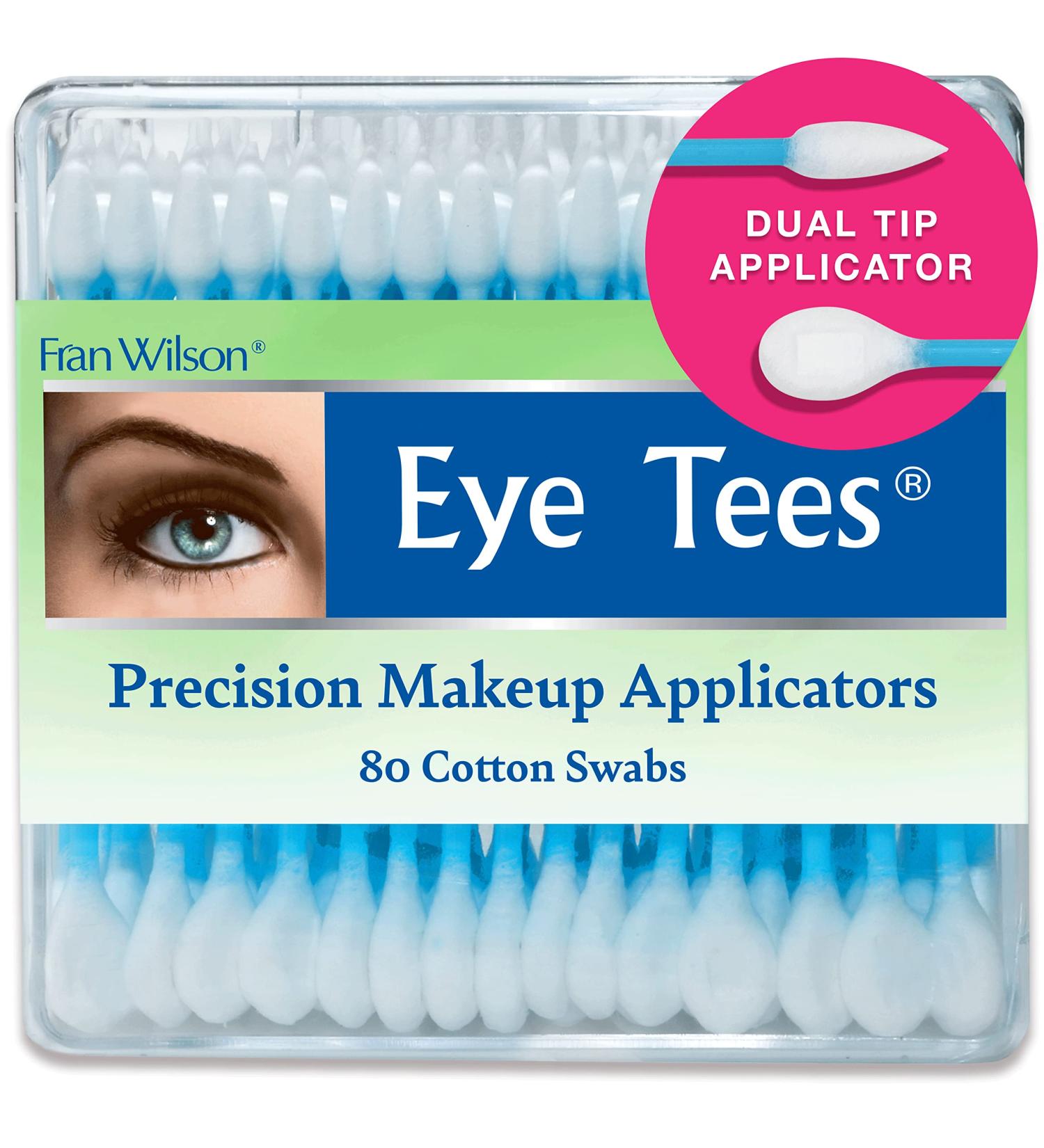 Fran Wilson Eye Tees Cotton Tips 80 Count (6 Pack) - Precision Makeup Applicator Swabs for Blending, Cleaning, and Touch-ups - Buy Online on SooperMarket.com
