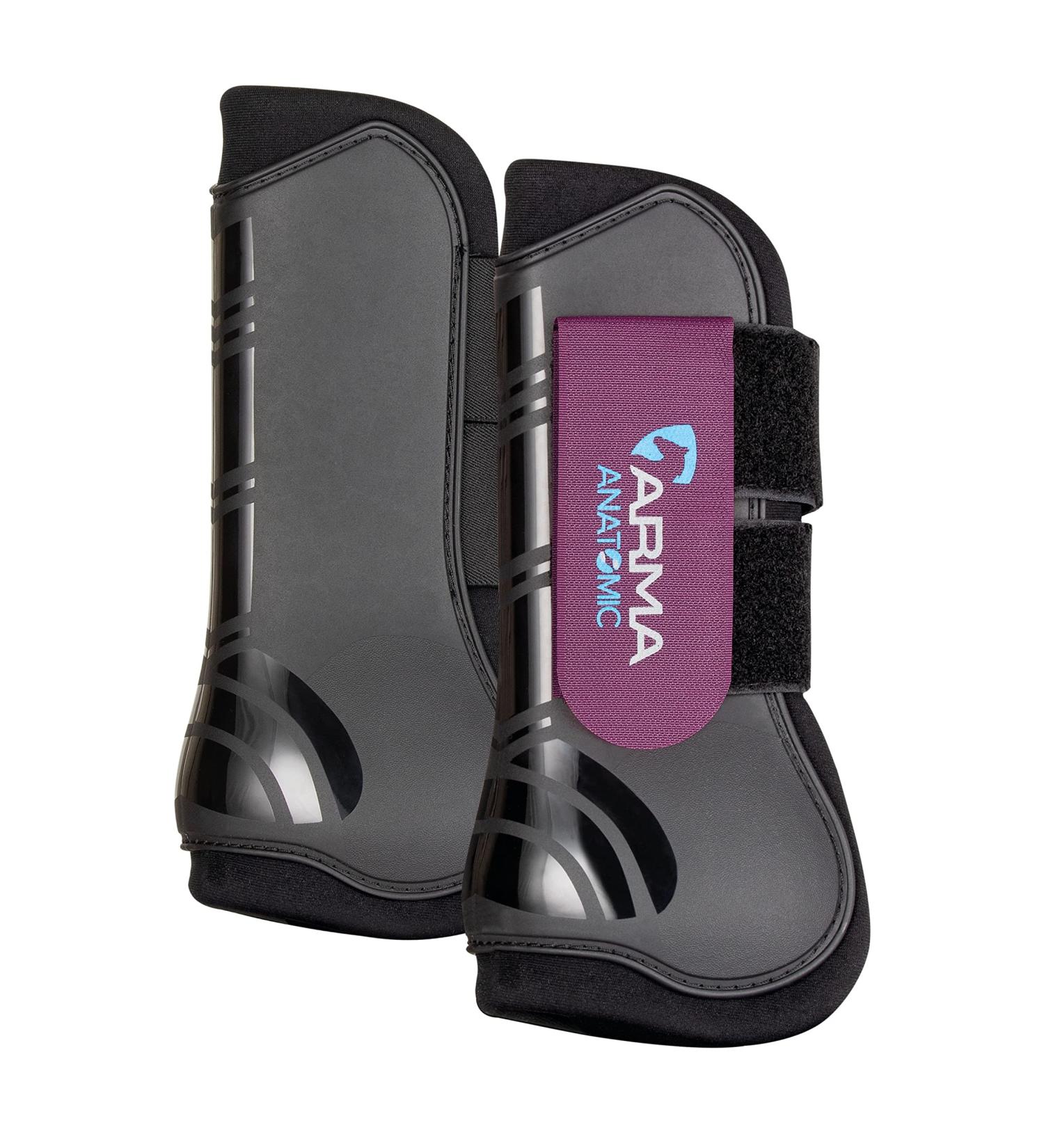 Shires Arma Tendon Boots - Black/Plum Full