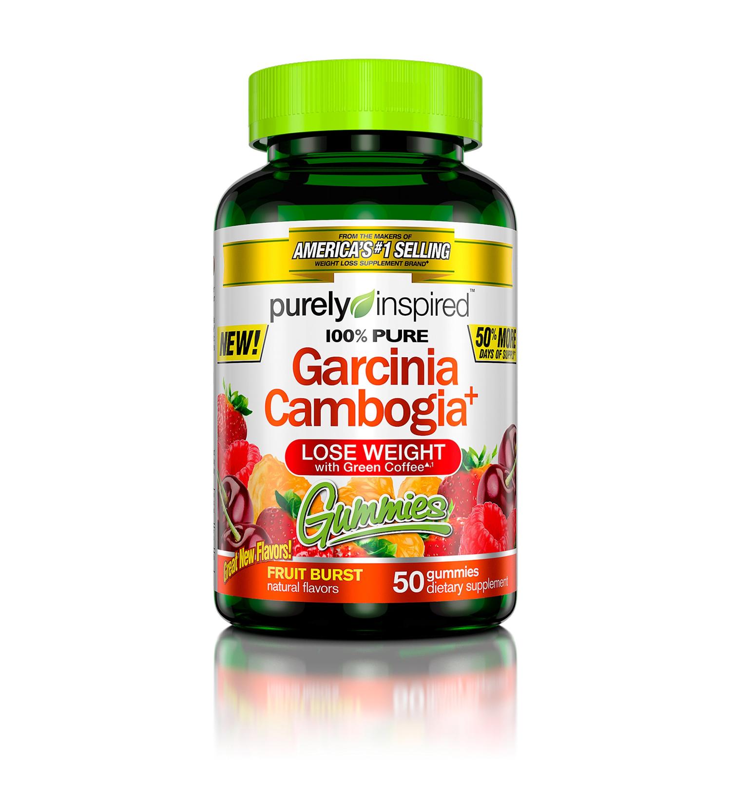 Purely Inspired Garcinia Cambogia Gummies - 50 Fruit Burst Gummies for Weight Loss & Energy - Buy Online on SooperMarket.com