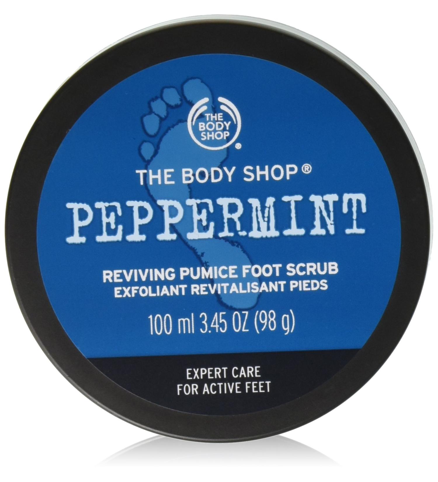 Body Shop Peppermint Pumice Foot Scrub 100ml - Exfoliating & Reviving - Buy Online on SooperMarket.com