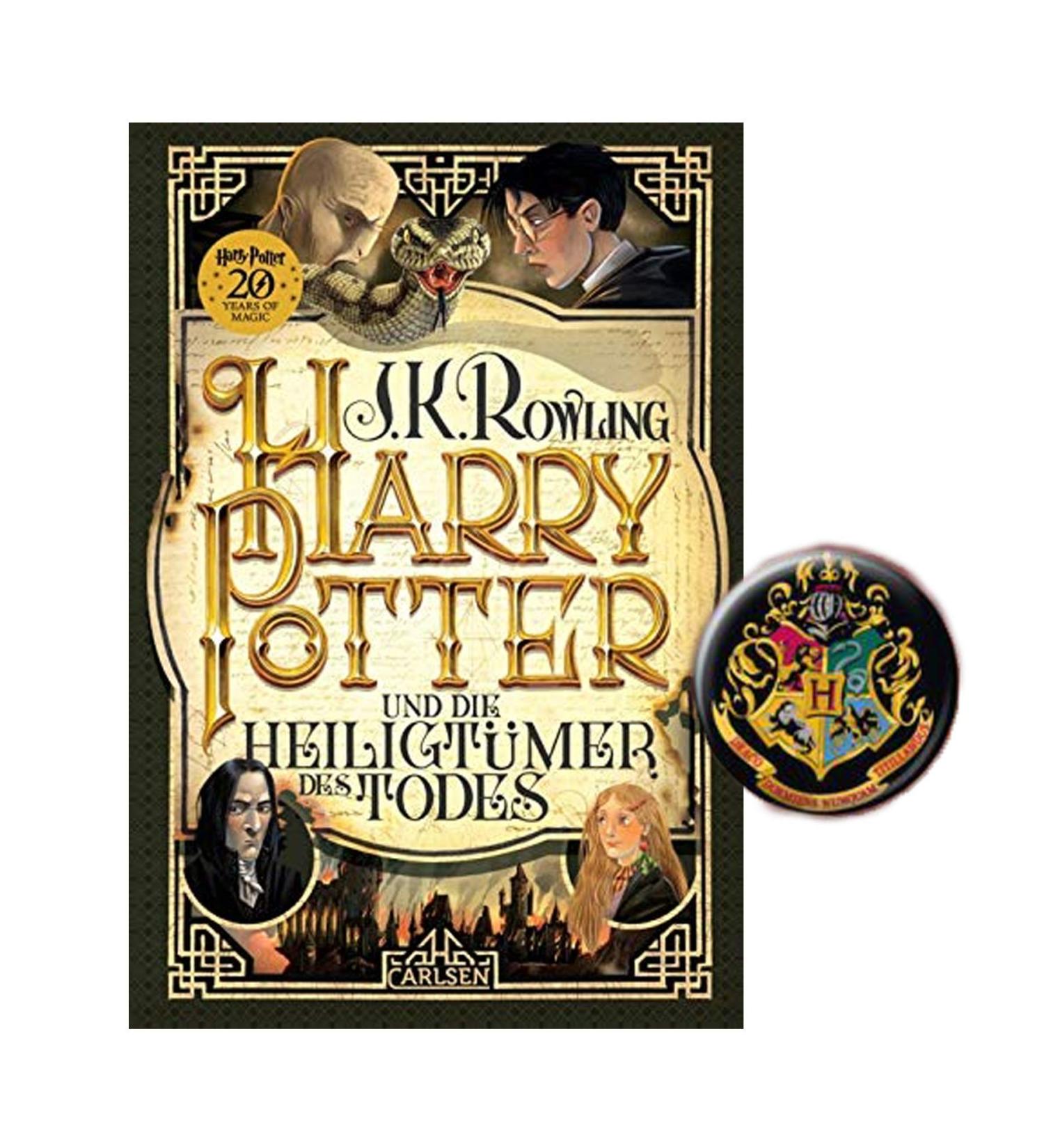 Carlsen Verlag Harry Potter Deathly Hallows Hardback Edition | Limited Edition 7th Century with Original Button - Buy Online on SooperMarket.com