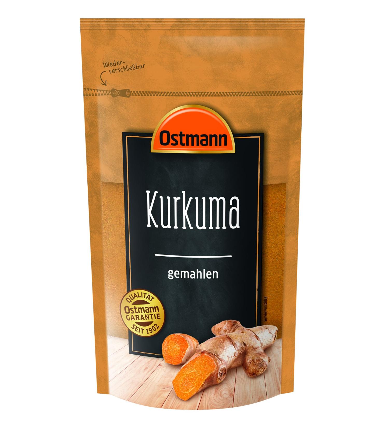 Ostmann Turmeric Ground 250g - Premium Fine Turmeric Powder for Indian Dishes Curries & Golden Milk - International Shipping Available - Buy Online on SooperMarket.com
