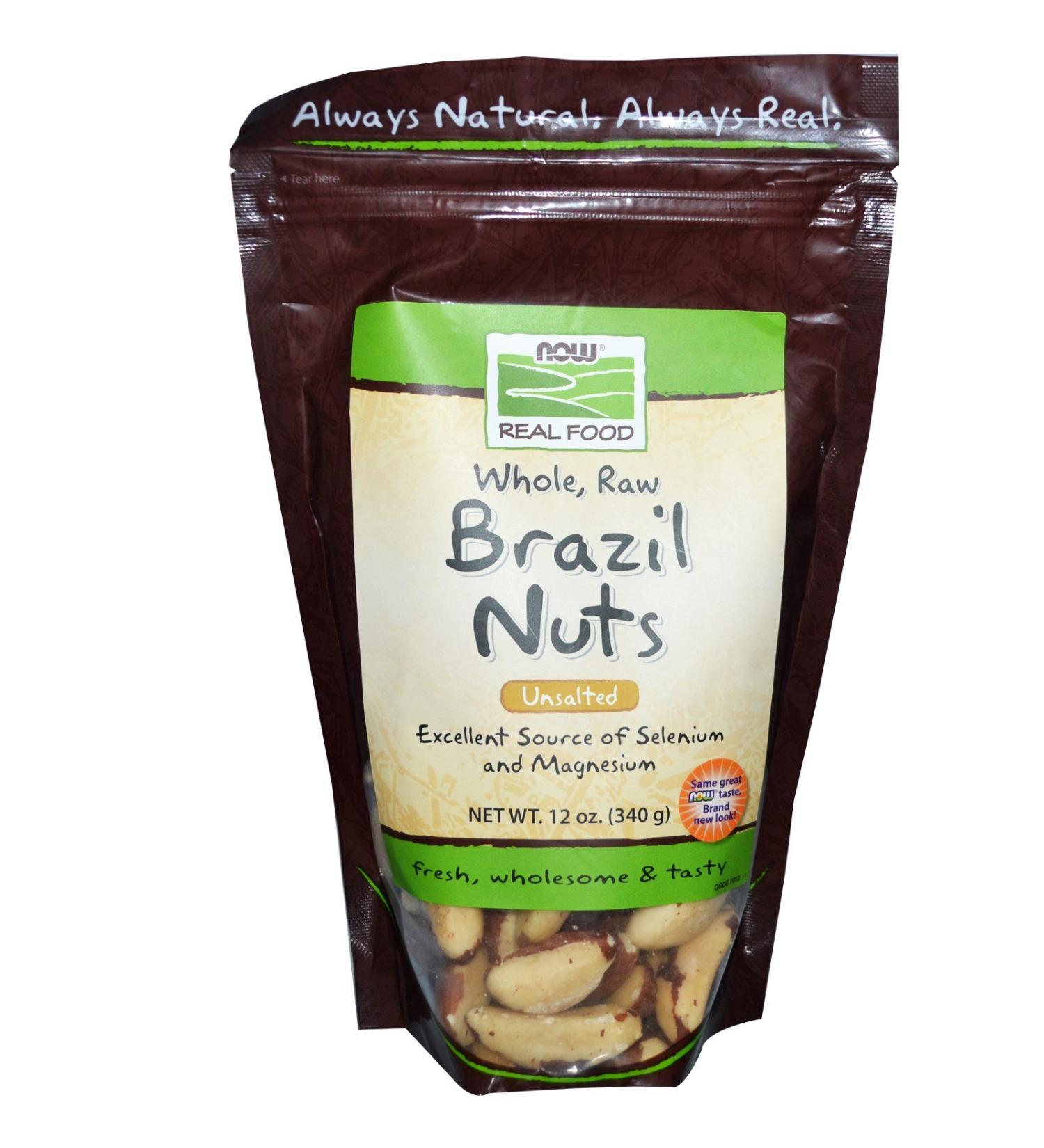 NOW Foods Brazil Nuts Raw 12-Ounce Bag - Pack of 2 - Buy Online on SooperMarket.com