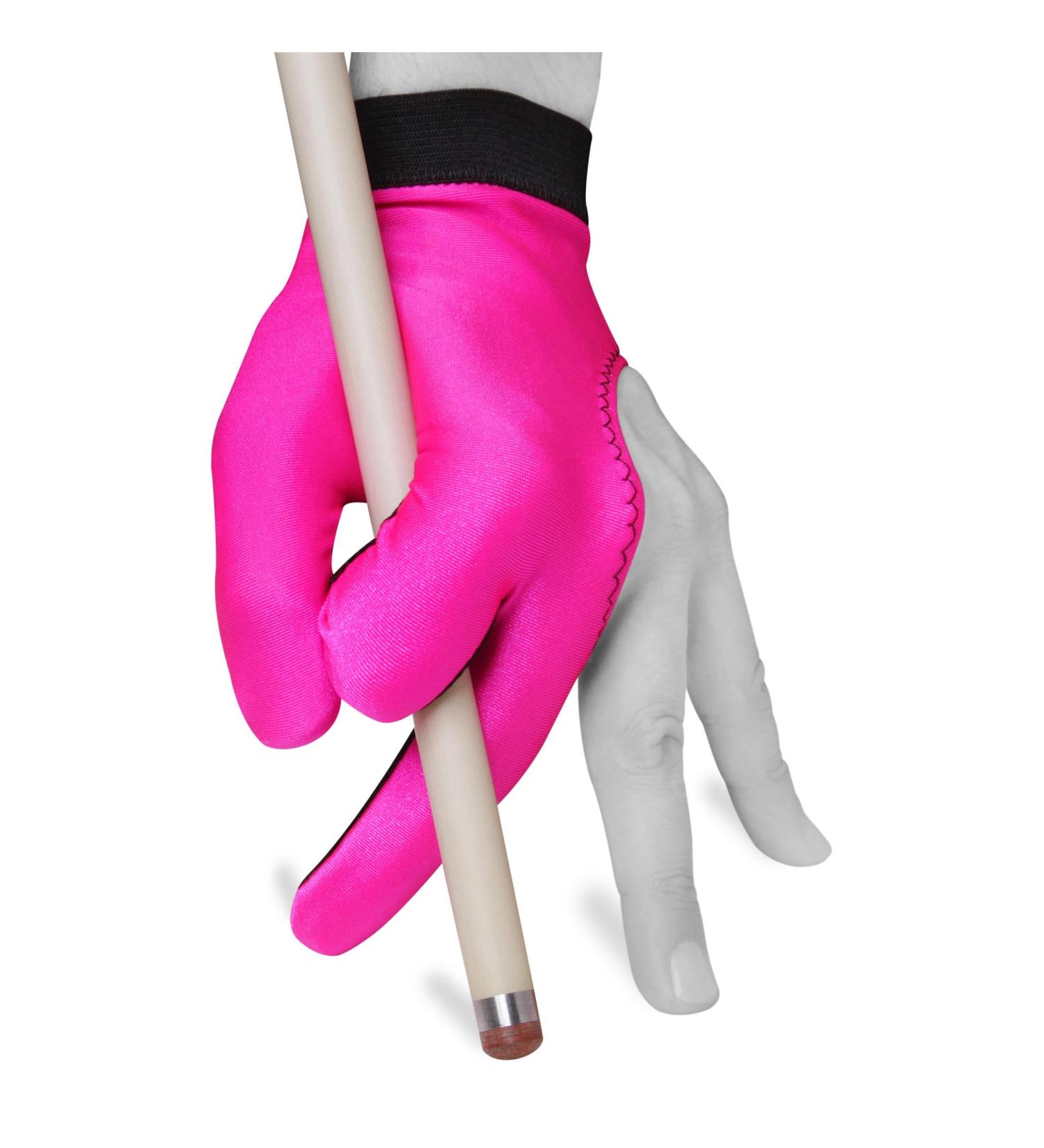 Billiard Pool Cue Glove by Fortuna - Classic Two-Colored - for Left Hand - Pink/Black Medium/Large - Buy Online on SooperMarket.com