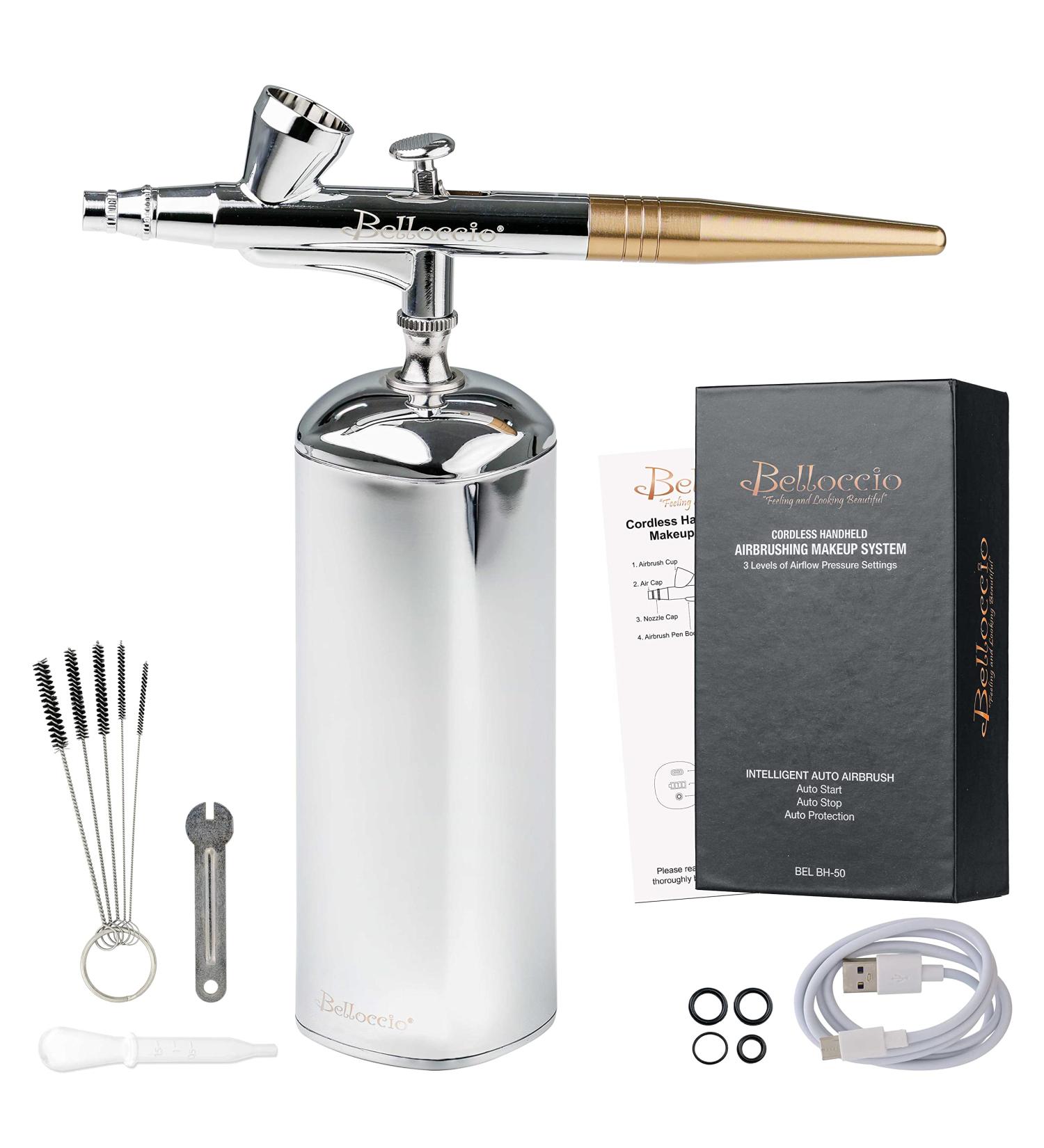 Buy Belloccio Cordless Handheld Airbrushing Makeup System - Rechargeable 15-30 PSI for Makeup Art & Crafts - Global Shipping Available - Buy Online on SooperMarket.com