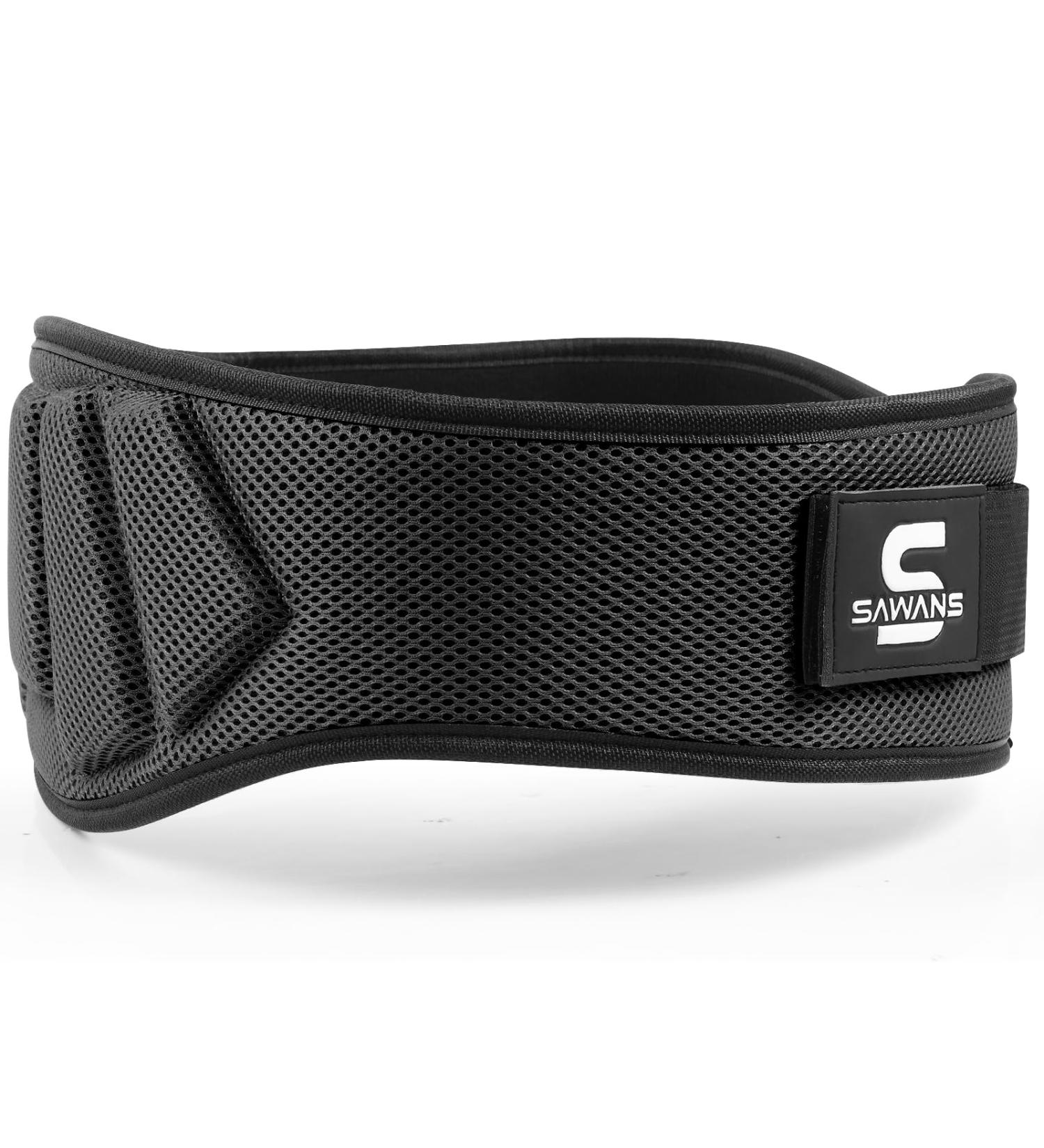 Sawan Weight Lifting Belt for Men & Women - Ultimate Fitness & Bodybuilding Support | Strength Training Powerlifting Gym | Adjustable Black Design - Buy Online on SooperMarket.com