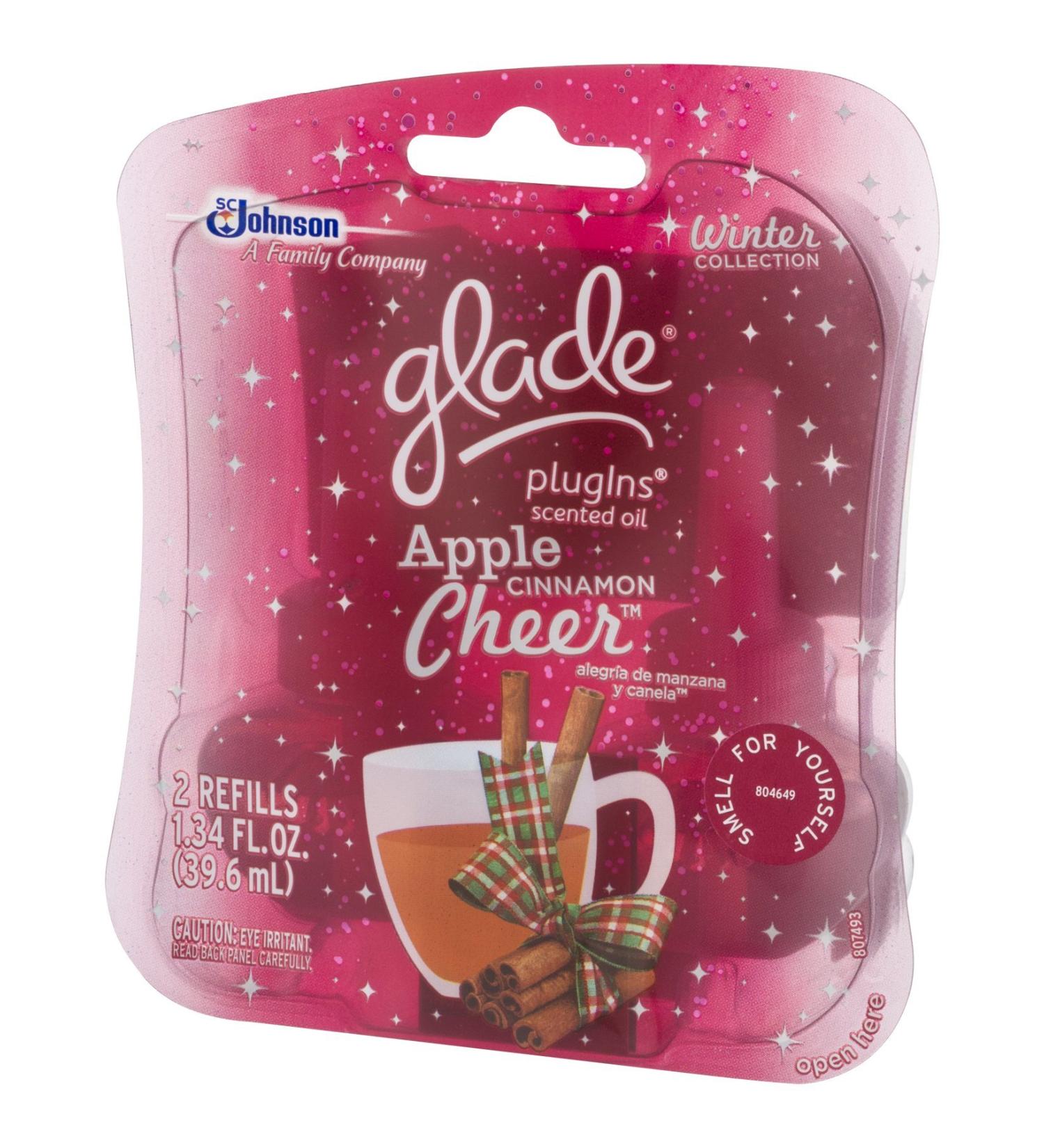 Glade Plugins Oil Refills Winter Collection (Apple Cinnamon Cheer)