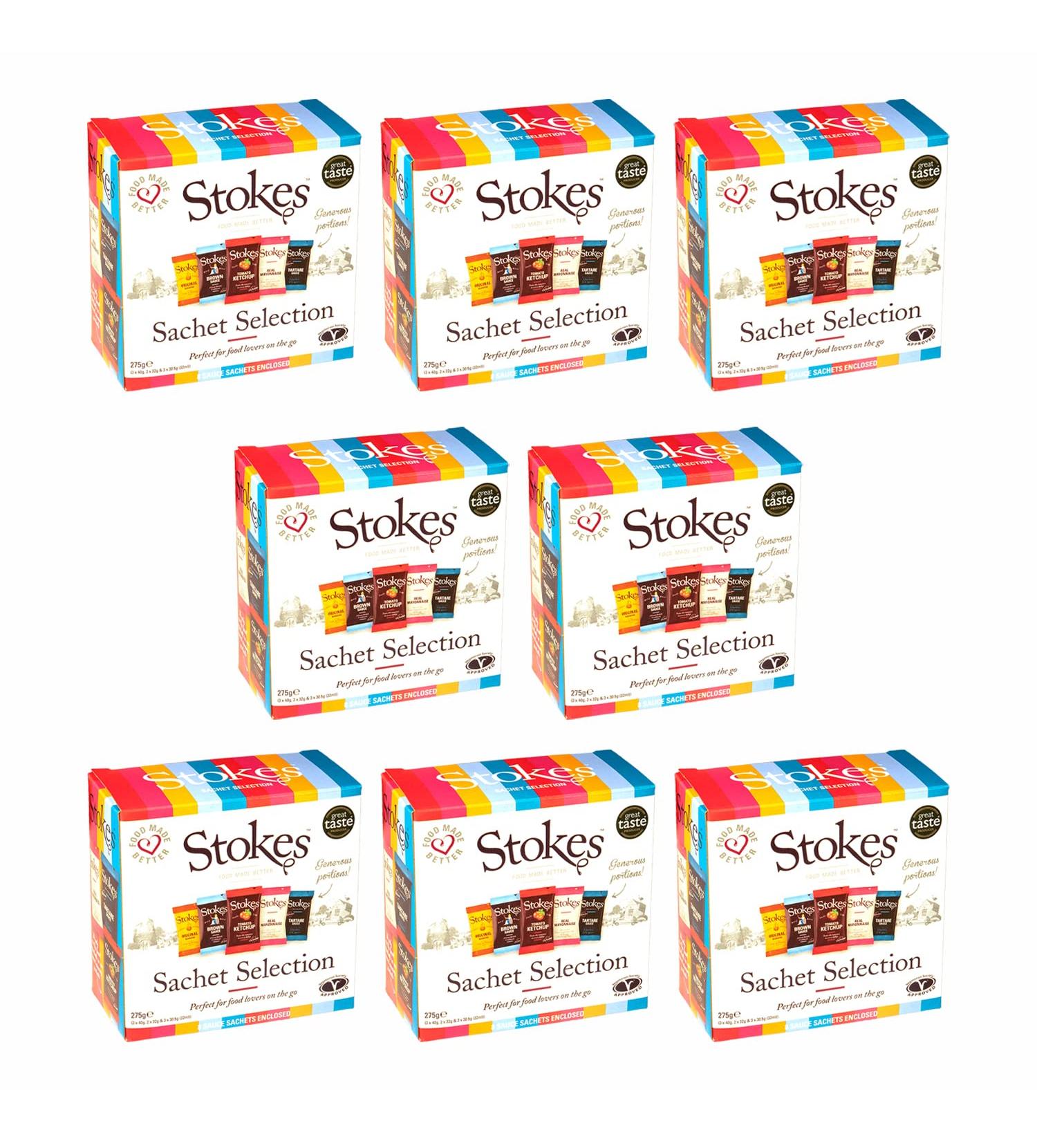 The Stokes Sachet Selection 275g - Pack of 8