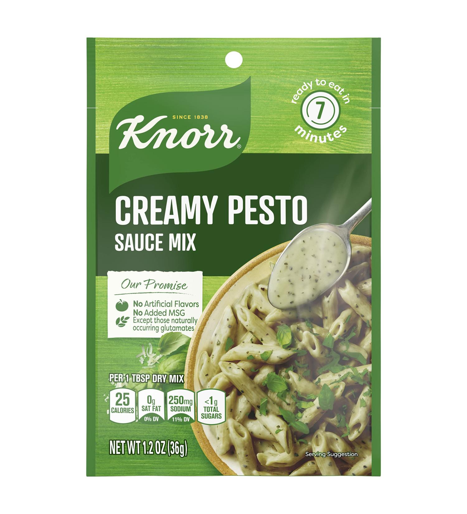 Knorr Creamy Pesto Sauce Mix - 24 Count, 1.2 oz Packs - Buy Online on SooperMarket.com