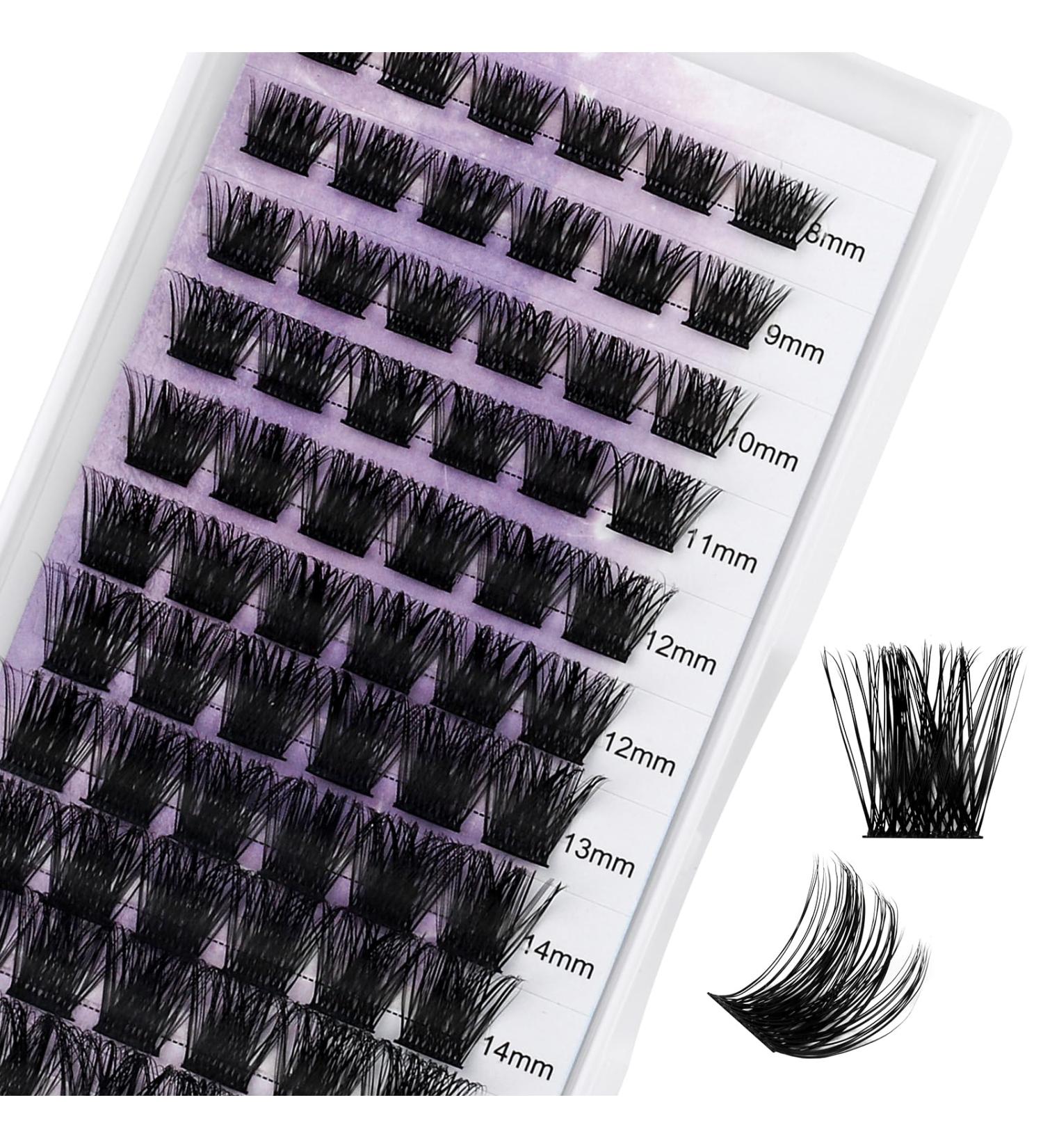 D Curl 0.07mm Cluster Lash Extensions 8-16mm Mix - Soft, Wispy & Wide Stem | XHFD-FD18-0.07-D - Buy Online on SooperMarket.com