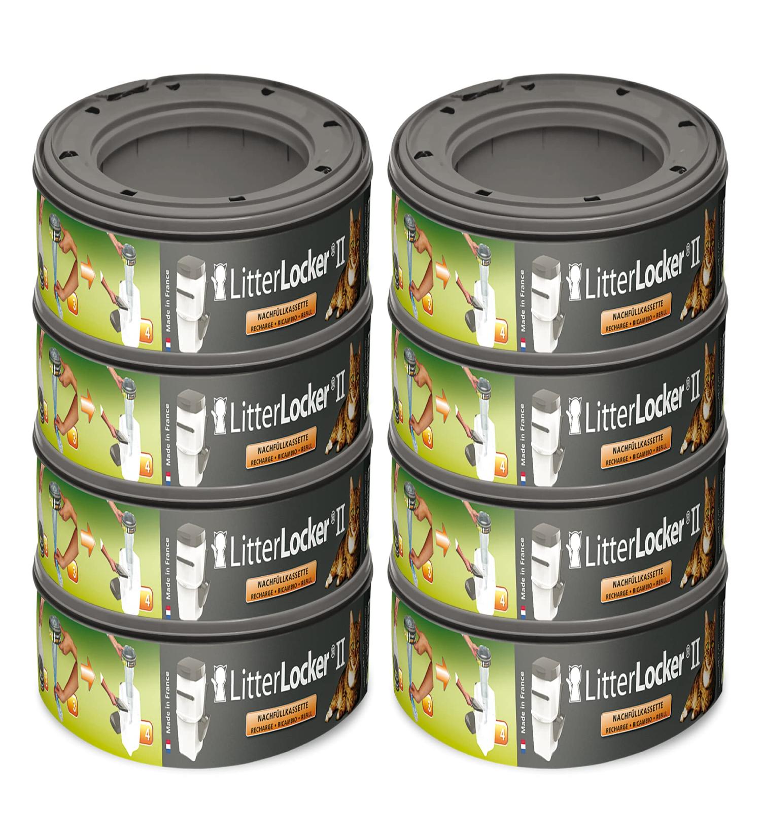 Angelcare LitterLocker 2 Original Refill Cassettes Pack of 8 saves the daily trip to the garbage can clean and odorless Single
