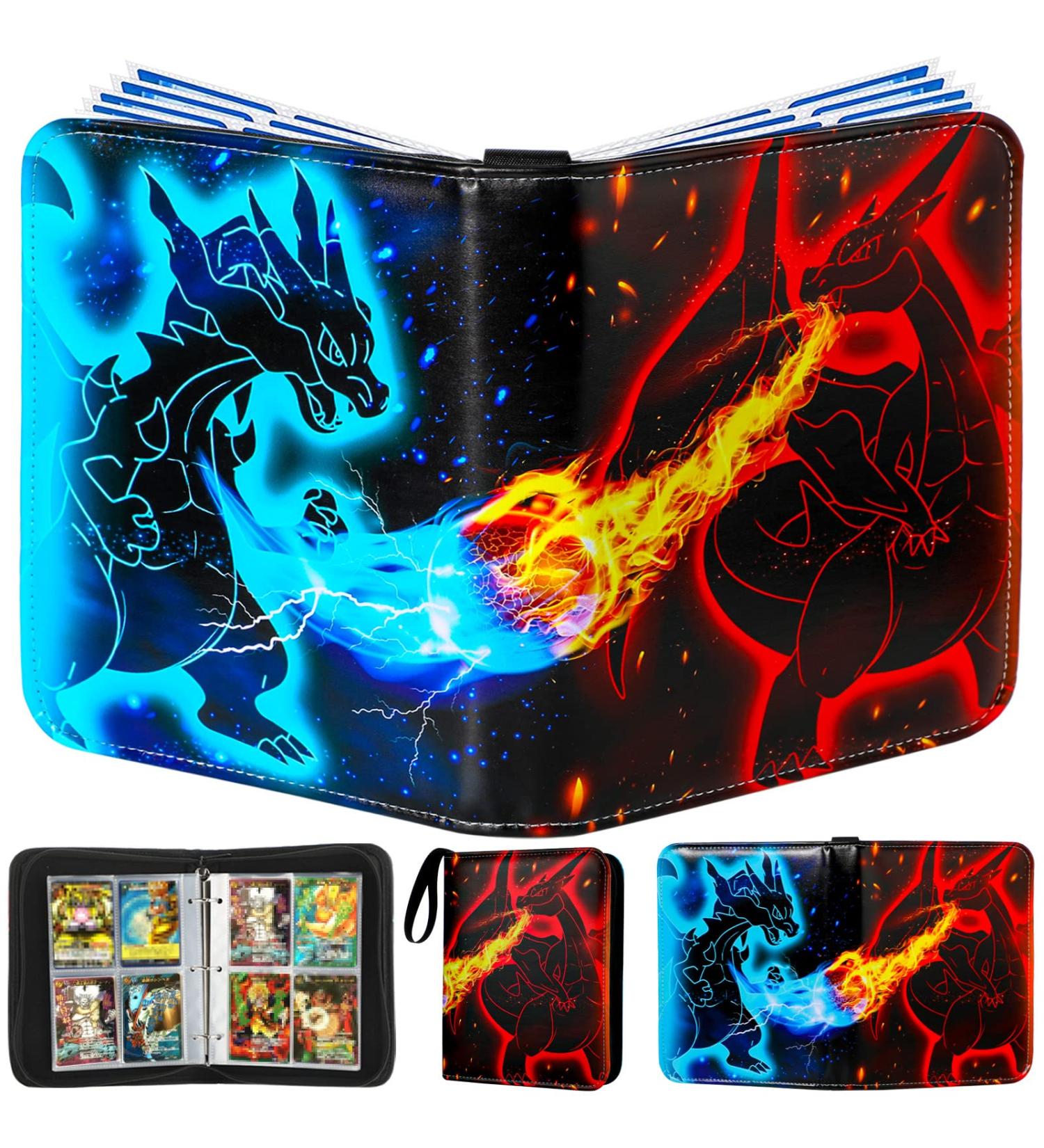 Card Binder Trading Cards Case with 55 Sleeves - 4-Pocket Holder for 440 TCG & Sports Cards Collection - Buy Online on SooperMarket.com