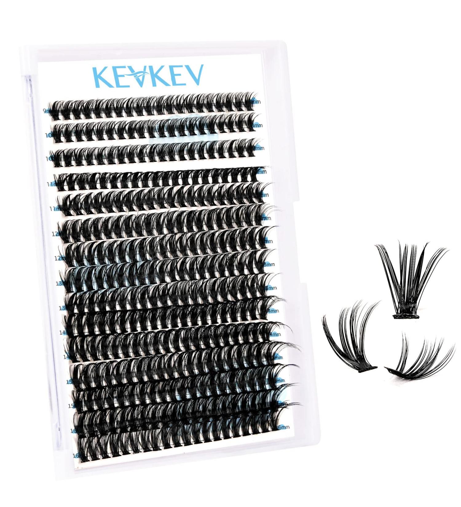 300 Pcs Individual Lash Clusters 9-16mm Mix Length DIY Extension - Dramatic Volume & Easy Self Application at Home - C-Mix 50D - Buy Online on SooperMarket.com