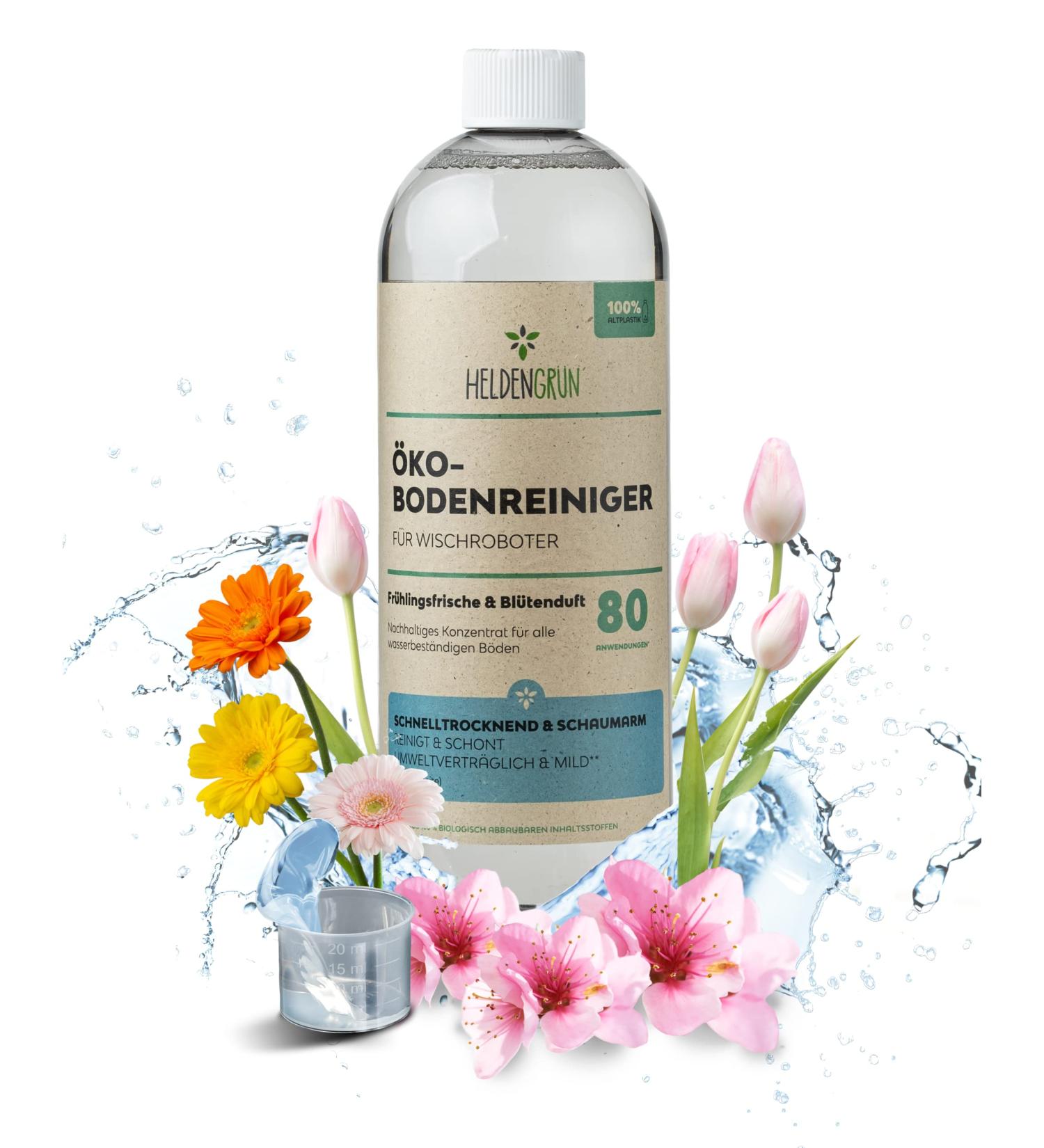 Buy Heldengr n KO Floor Cleaner for Moped Robots | Spring Freshness & Flower Scent | Streak-Free Quick-Drying Wipe | 1L Pack - International Shipping - Buy Online on SooperMarket.com