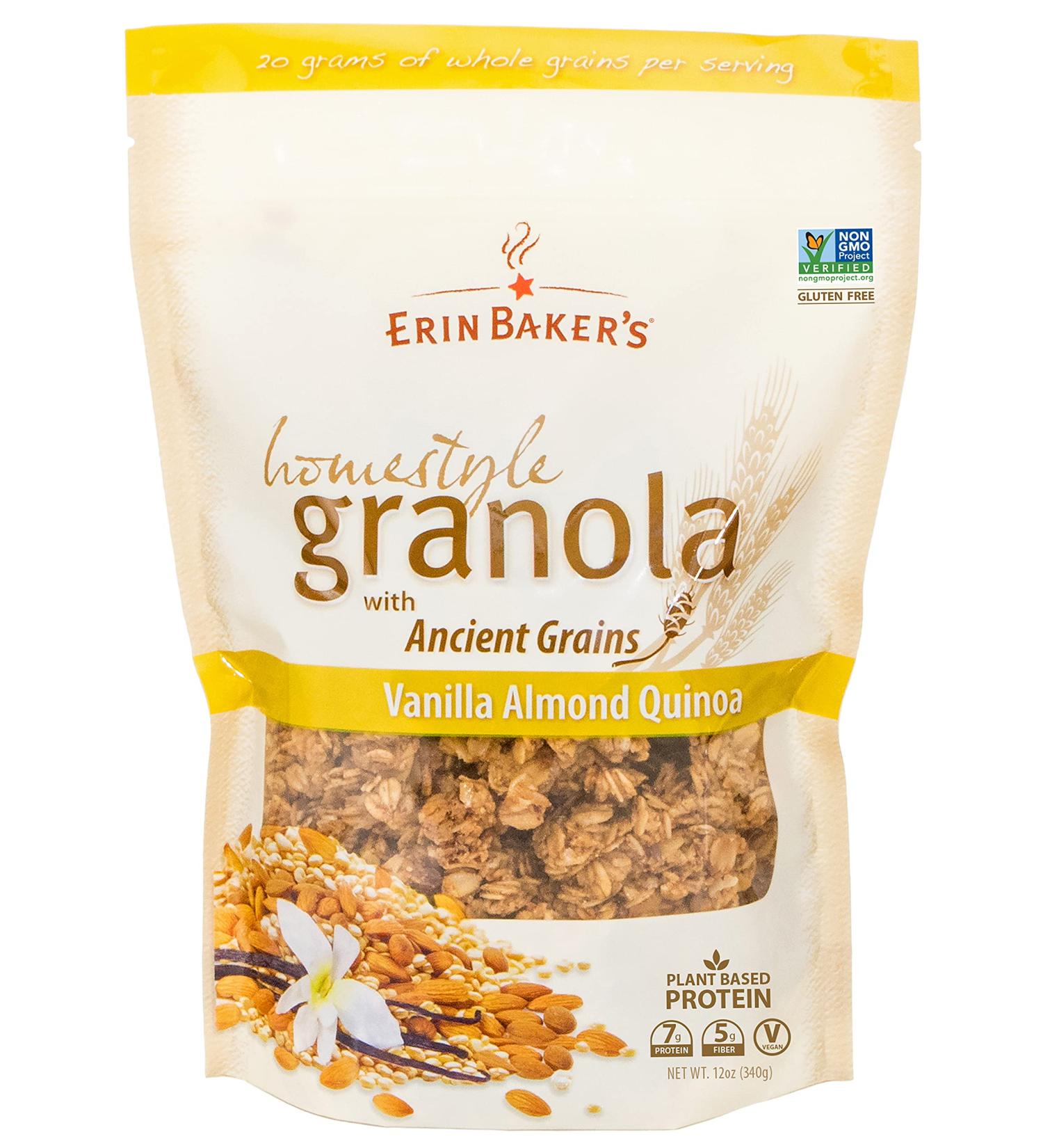 Erin Baker's Homestyle Granola with Ancient Grains - Vanilla Almond Quinoa 12 oz - Buy Online on SooperMarket.com
