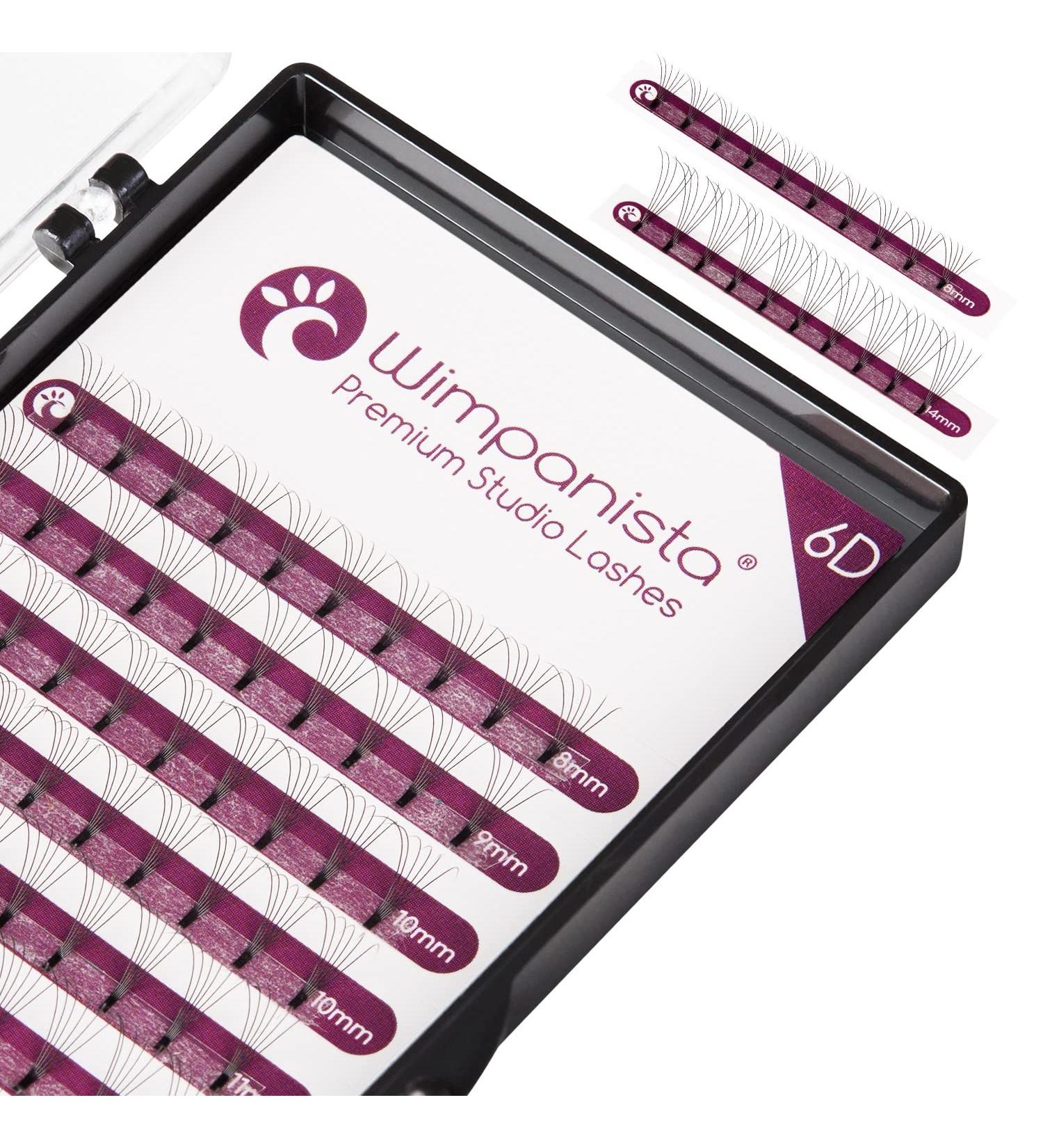6D Volume Eyelashes C Curl - 0.07mm Thickness Mixed Lengths 8-14mm - Premium Eyelash Extensions for Glamorous Looks - Buy Online on SooperMarket.com