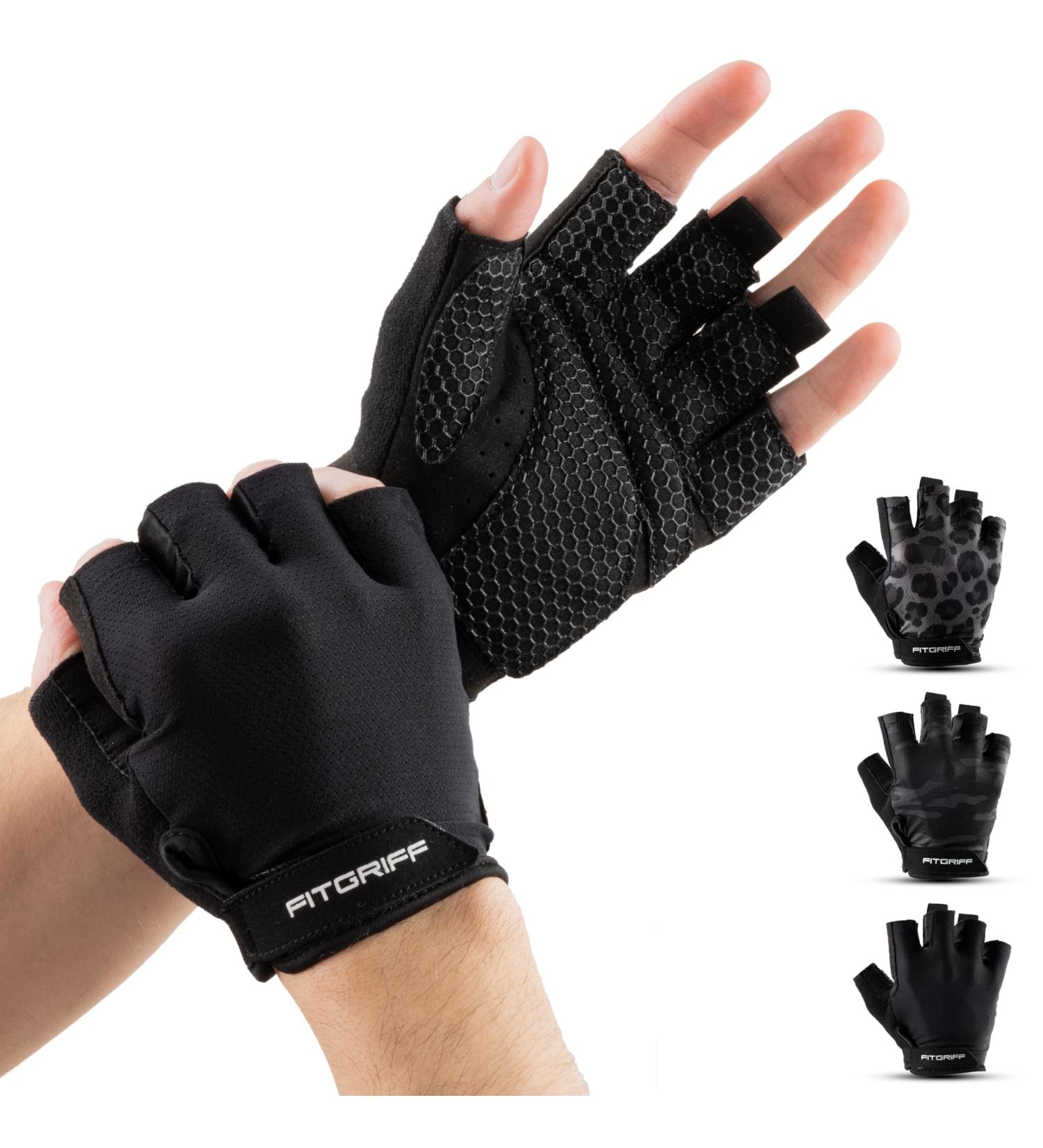 FITTEGE Training Gloves for Men & Women | Optimal Fitness Gloves for Strength Training & Gym Workouts | Durable Black Lifting Gloves - Buy Online on SooperMarket.com