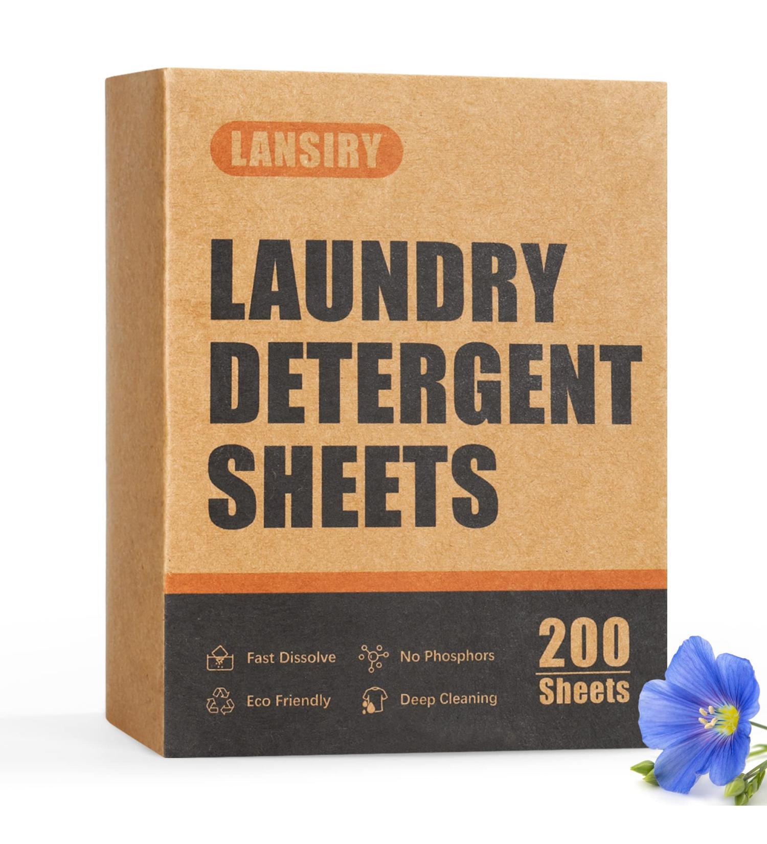 Eco-Friendly Laundry Detergent Sheets - 200 Fresh Linen Scent Strips for 200 Loads | Lightweight & Portable Hypoallergenic & Space-Saving Solution - Buy Online on SooperMarket.com