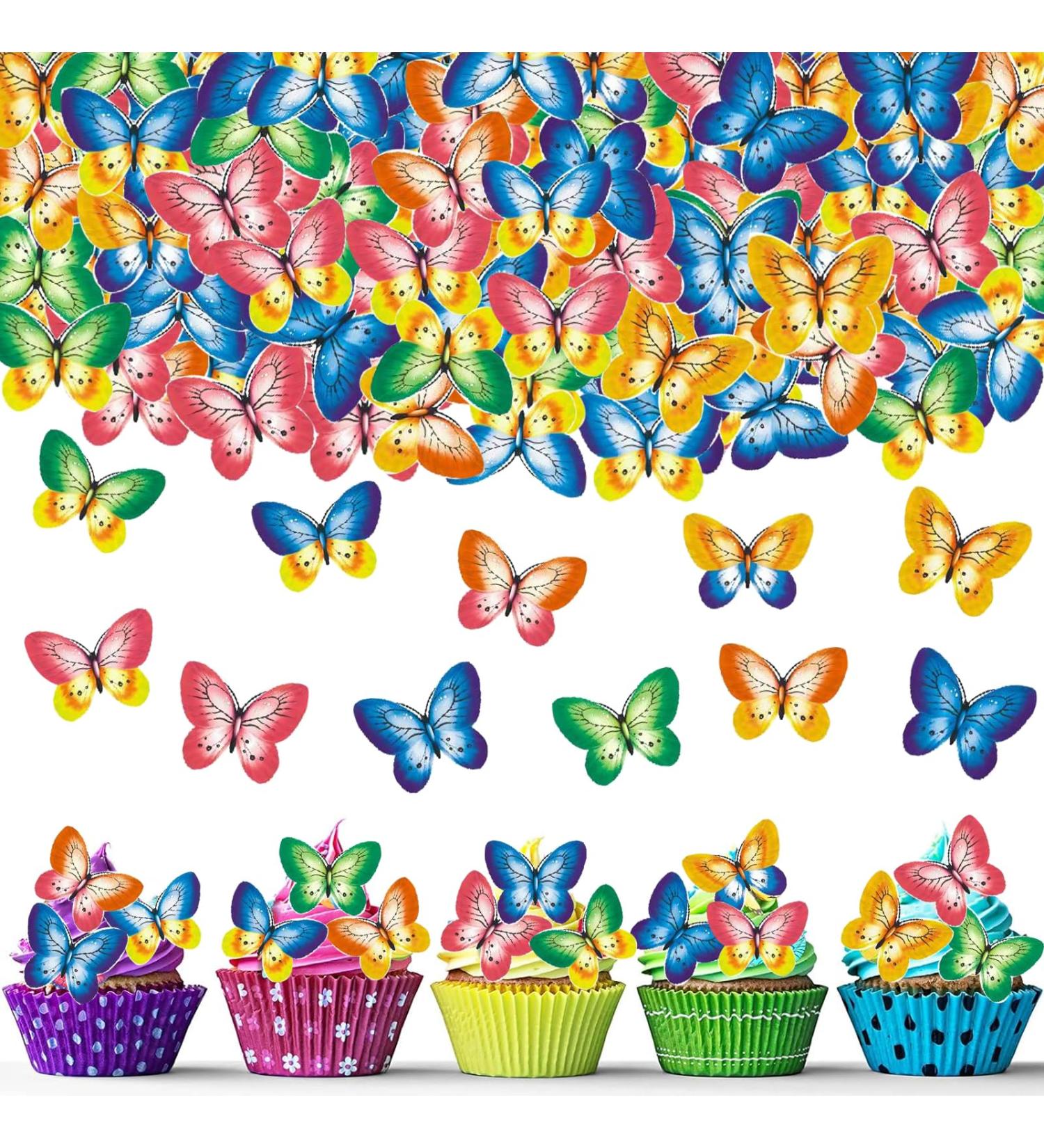 40 Edible Butterfly Decorations for Cakes - Tortendeko Birthday & Cake Decor - Buy Online on SooperMarket.com