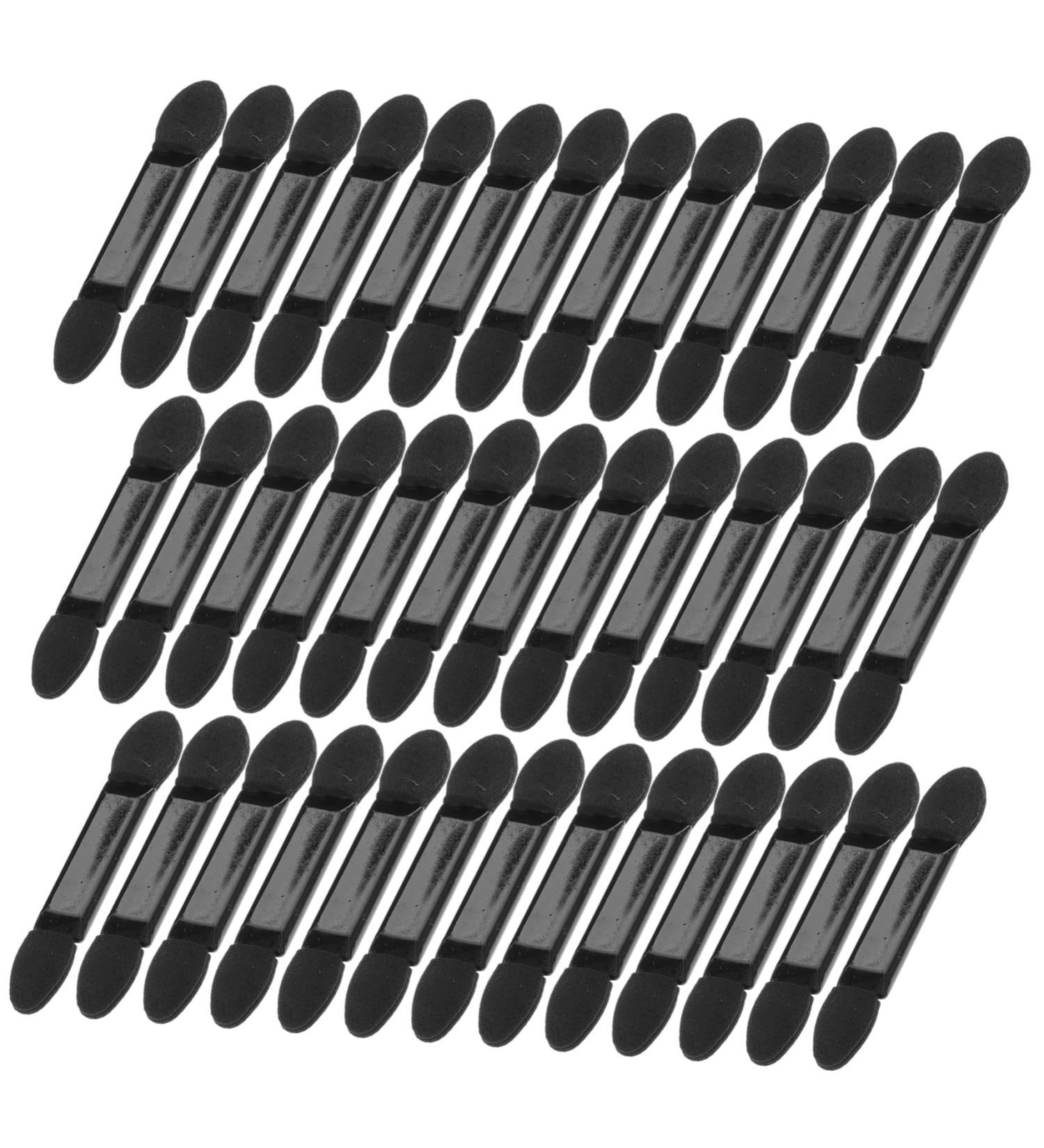 FOYTOKI 100pcs Women Eyeshadow Brush Small Eyeshadow Blending Brush Eye Makeup Sponge Makeup Brushes Black - Buy Online on SooperMarket.com