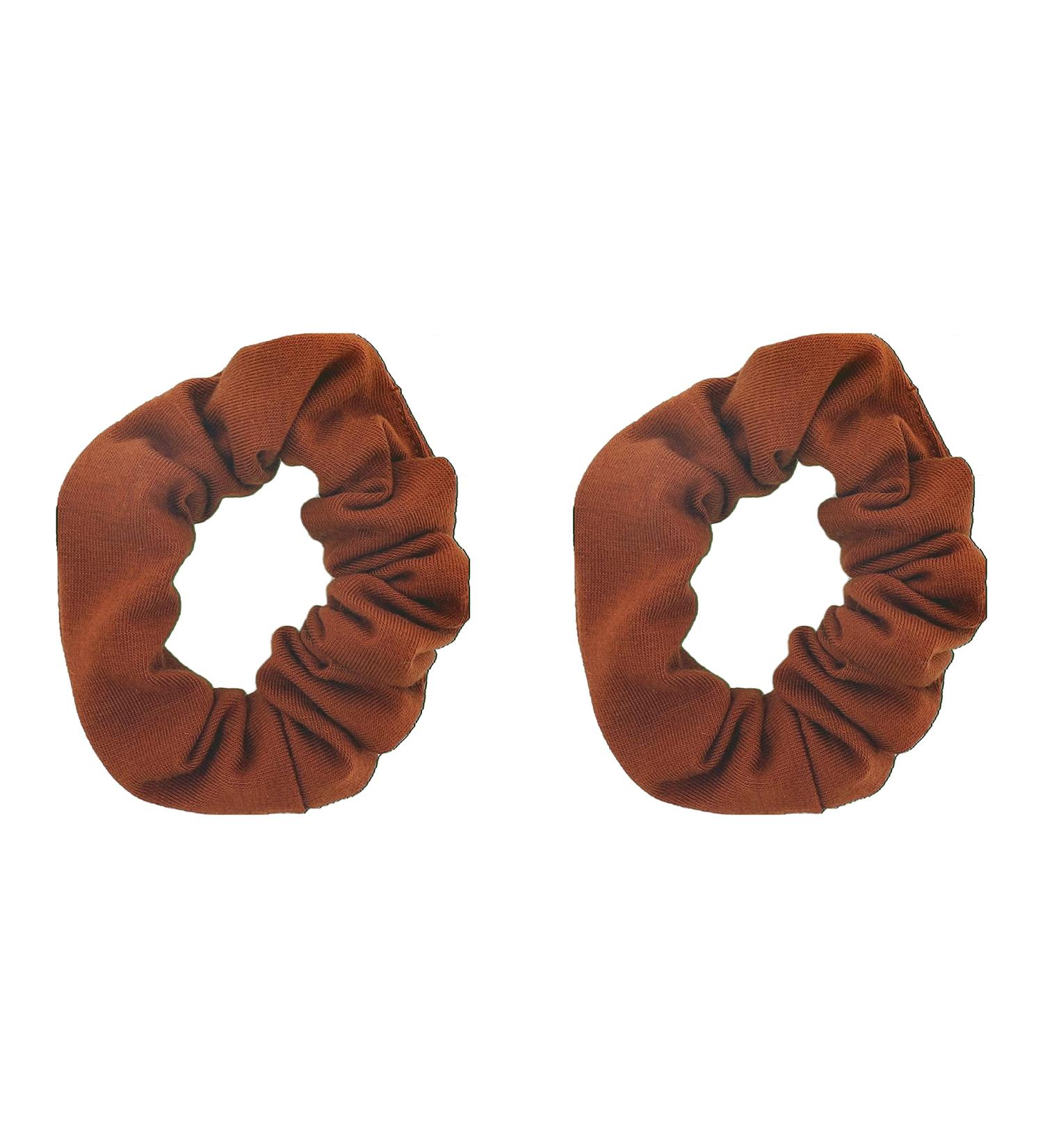 Set of 2 Camel Brown Hair Ties - Stylish & Durable Hair Accessories for All Hair Types - Buy Online on SooperMarket.com