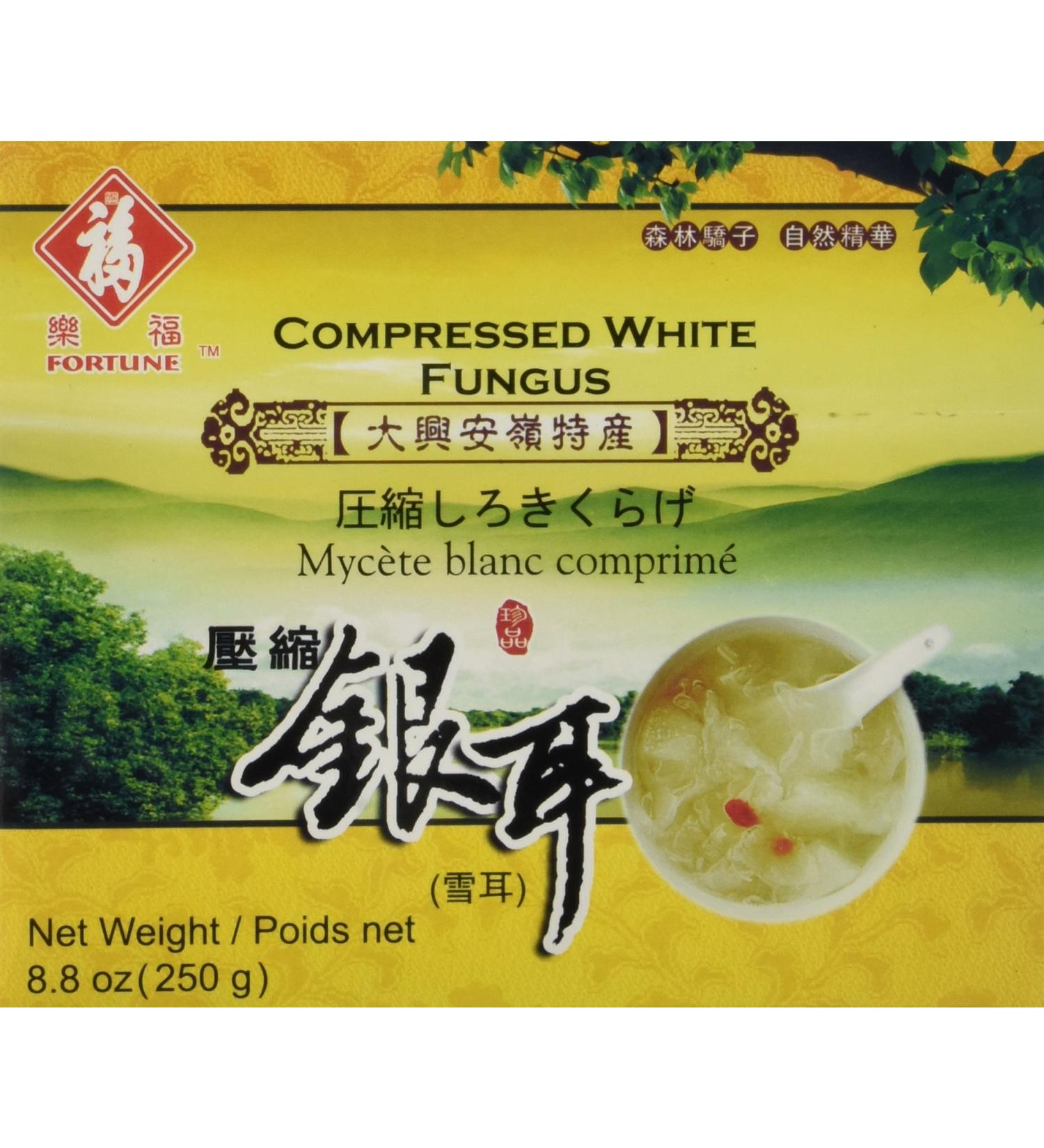 Fortune Premium White Snow Fungus Mushroom (Tremella Fuciformis) 8.8 Oz - Unbleached - Buy Online on SooperMarket.com