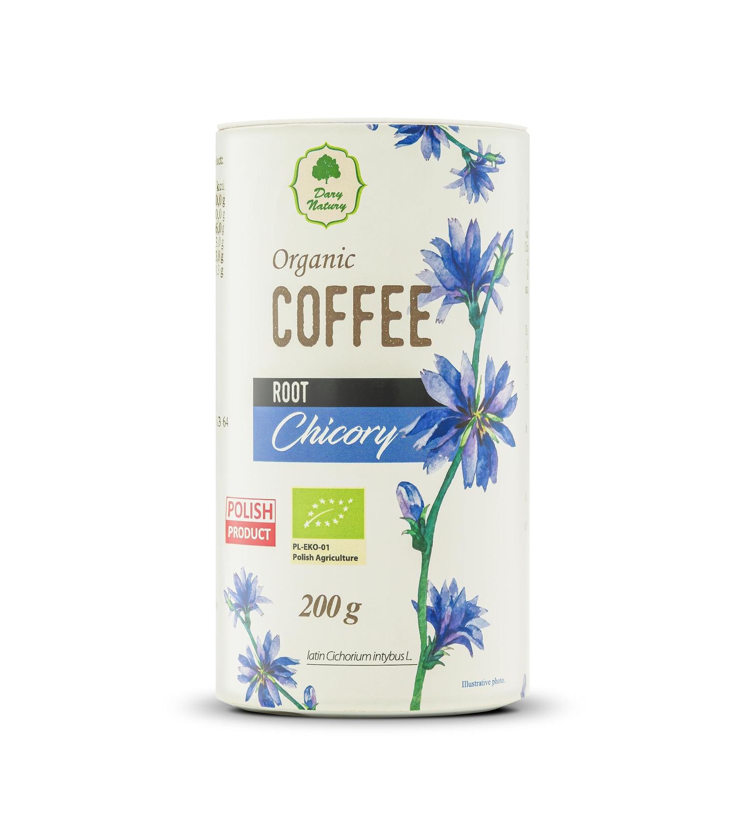 Dary Natury Organic Coffee Root Chicory - a healthy and delicious alternative to caffeine-free coffee rich in vitamins and minerals - Buy Online on SooperMarket.com