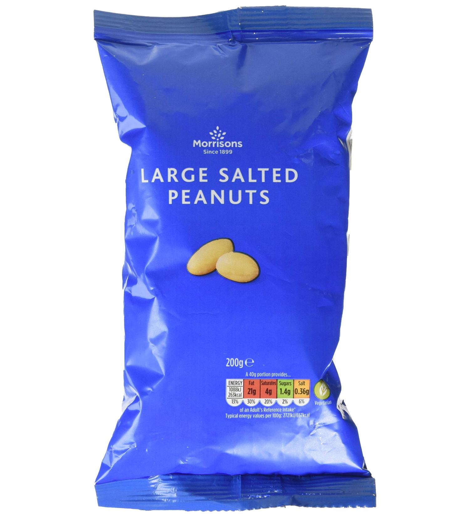 Morrisons Large Salted Peanuts 200 g