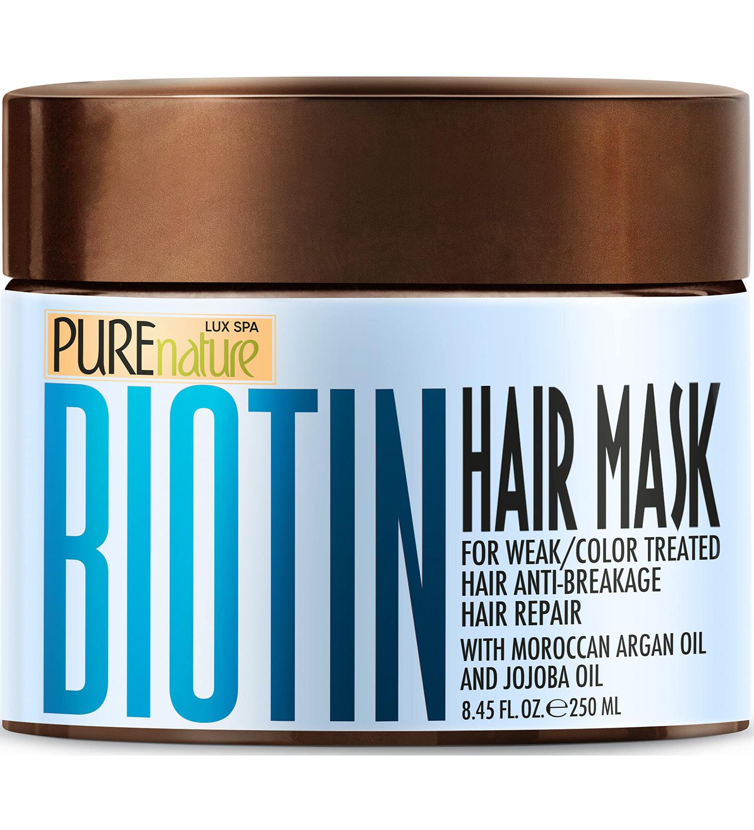 Biotin Hair Mask with Keratin, Collagen, and Argan Oil - Deep Conditioning Treatment for Dry, Damaged Hair - Hydrating Growth Mask for Split Ends - Buy Online on SooperMarket.com