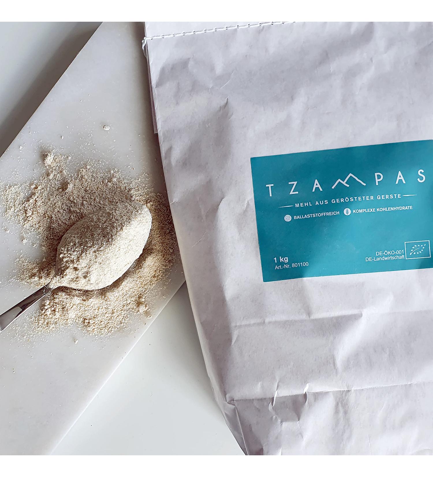 Buy Organic Tsampa Flour - Roasted Barley from Ecological Cultivation | Bio-Certified Vegan Preservative-Free | 1 kg Pack - International Shipping Available - Buy Online on SooperMarket.com