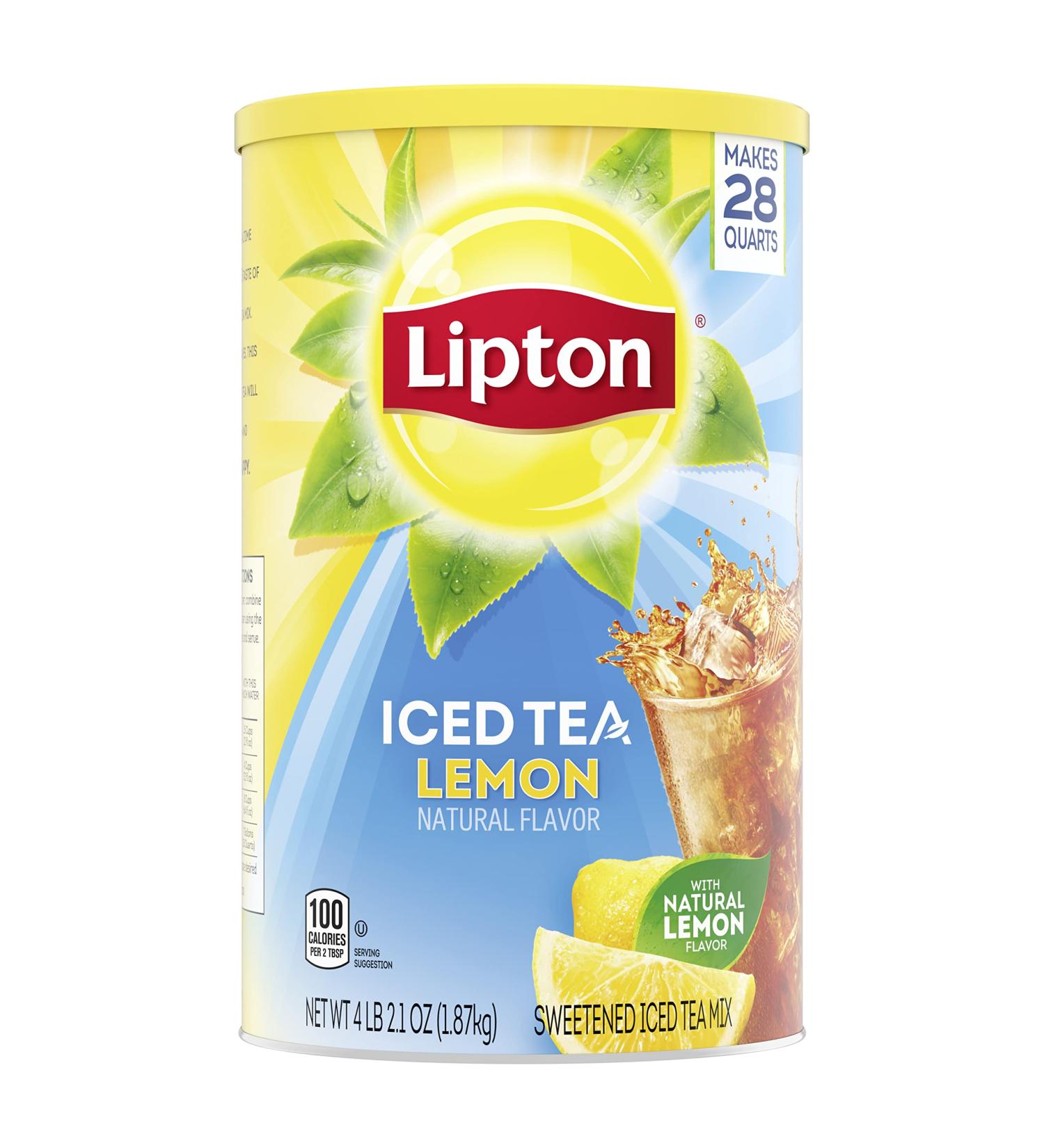Lipton Sweetened Lemon Black Tea Mix - Perfect for Parties (28qt) - Buy Online on SooperMarket.com