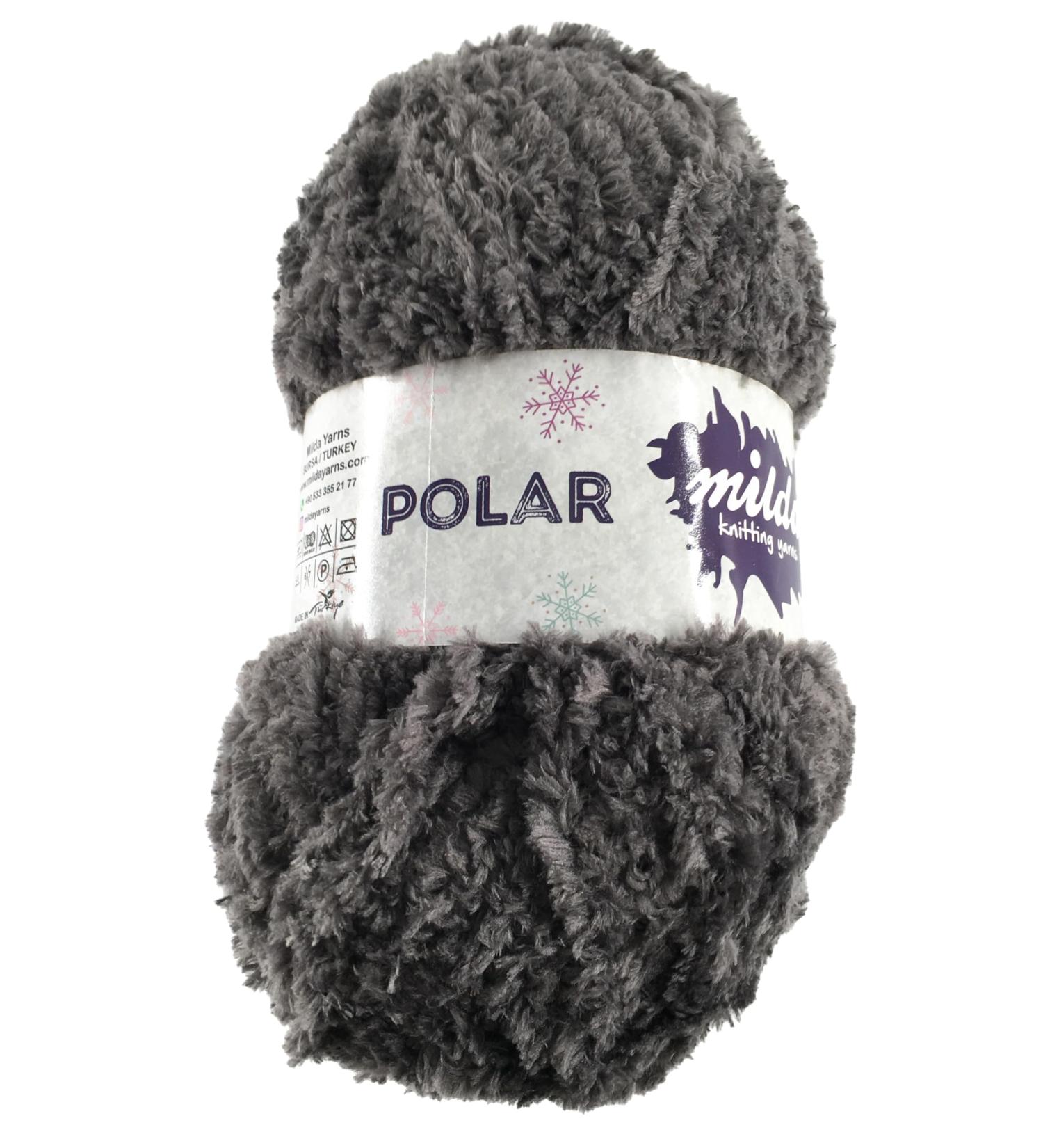 New Polar Snowflake Cuddly Soft Fluffy Chunky 100g Shade 1193 Smokey